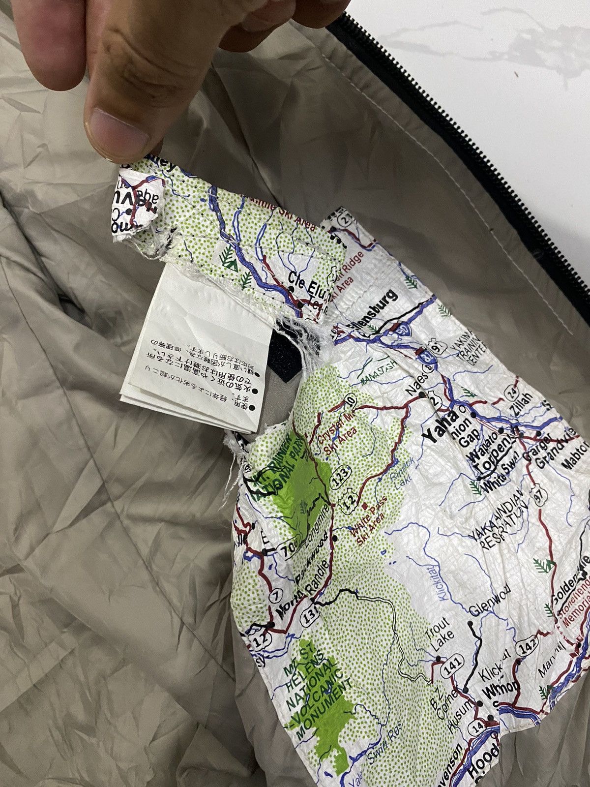Manastash MANATASH 🇯🇵 PAPER MAP PATTERN BLOUSON JACKET UNZIPPED Size US S / EU 44-46 / 1 - 21 Thumbnail