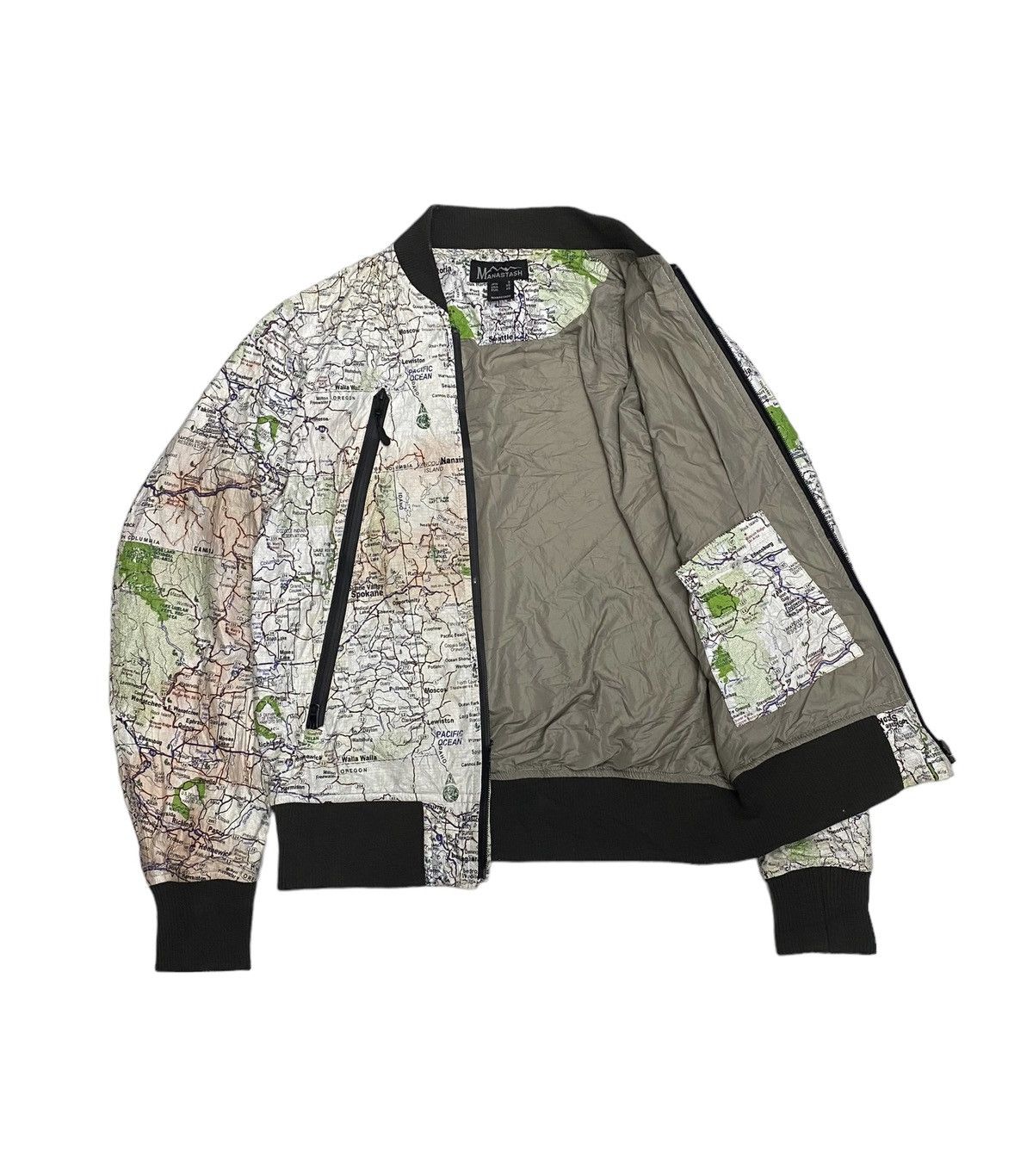 Manastash MANATASH 🇯🇵 PAPER MAP PATTERN BLOUSON JACKET UNZIPPED Size US S / EU 44-46 / 1 - 2 Thumbnail