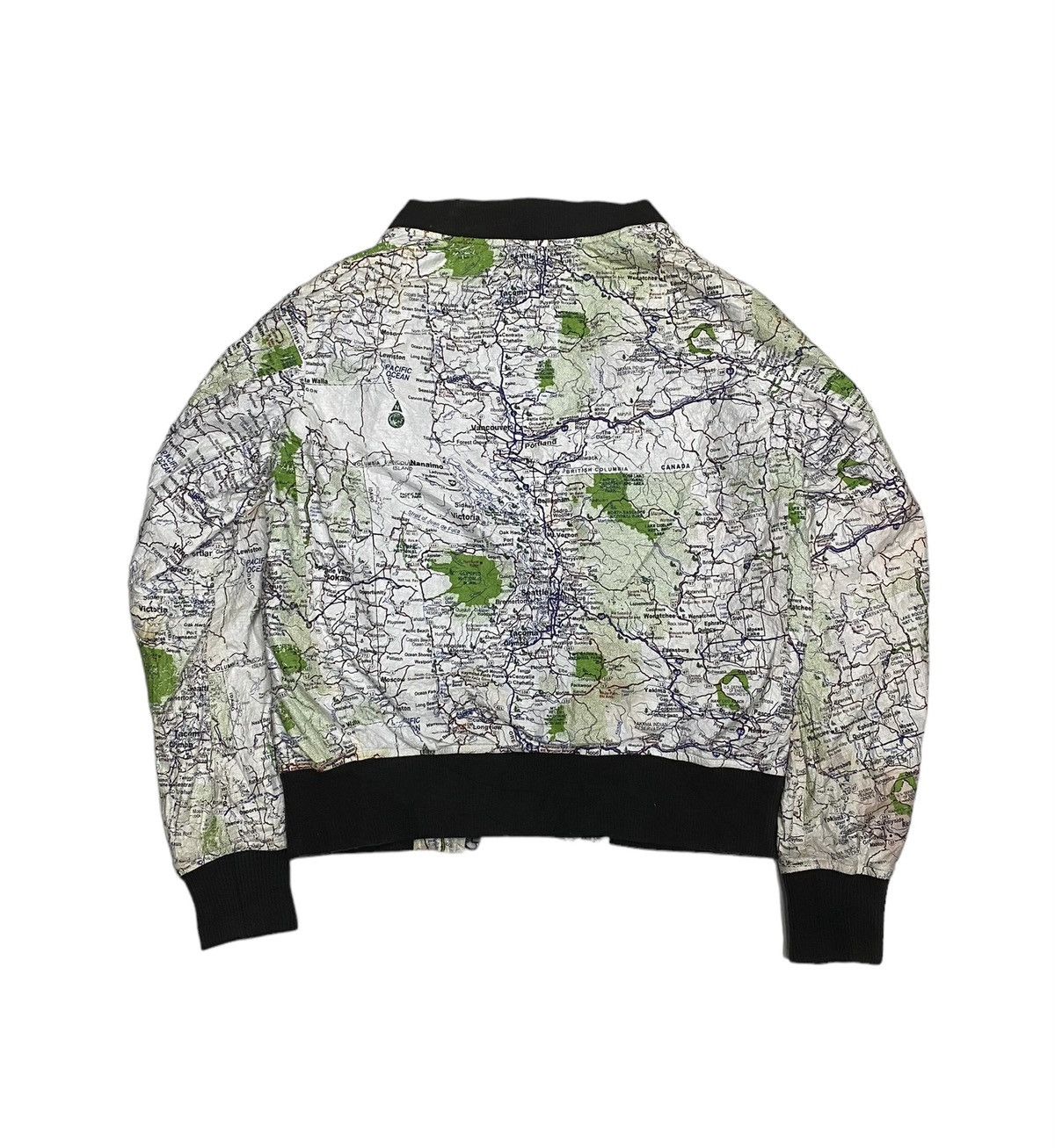 Manastash MANATASH 🇯🇵 PAPER MAP PATTERN BLOUSON JACKET UNZIPPED Size US S / EU 44-46 / 1 - 3 Thumbnail