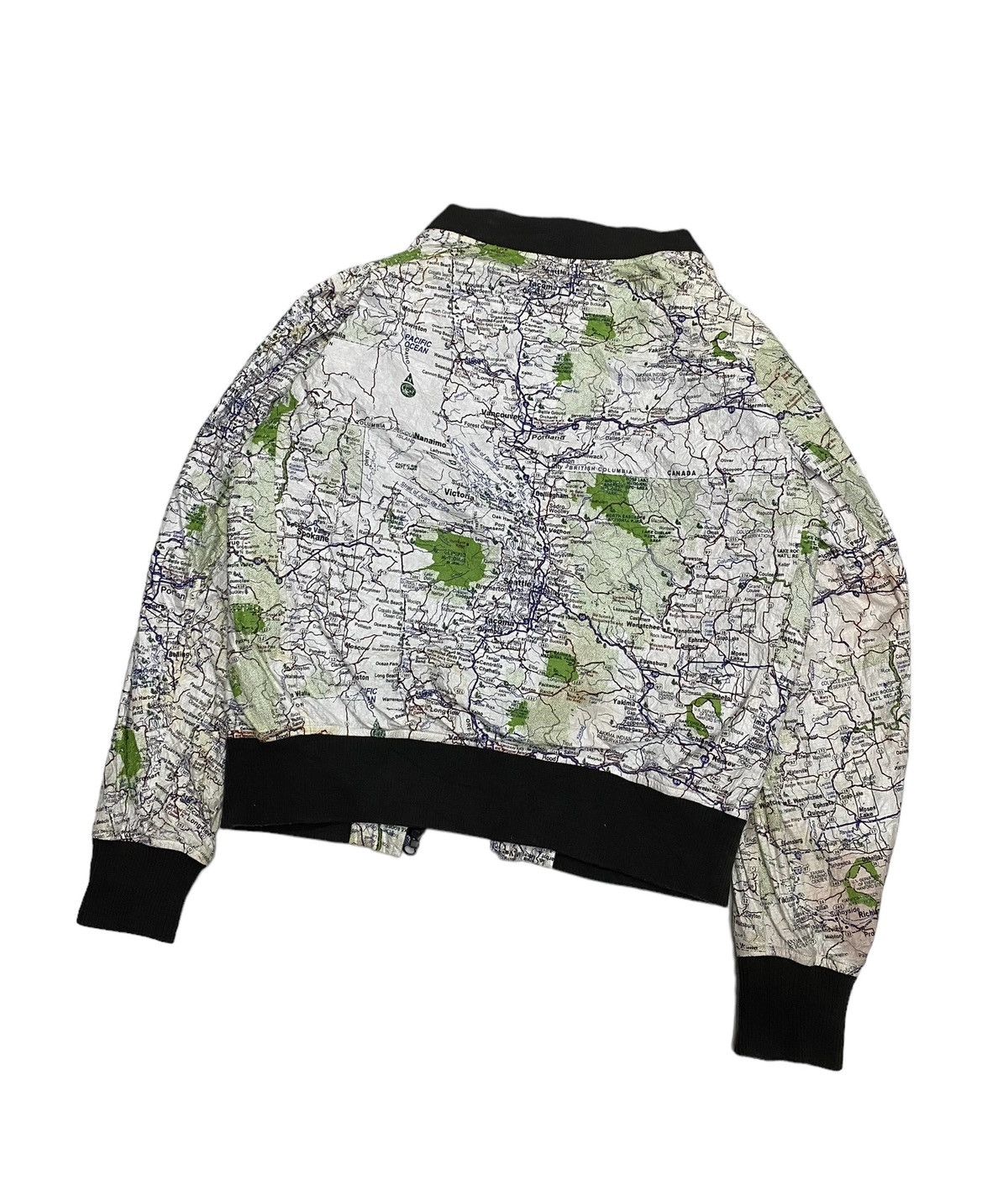 Manastash MANATASH 🇯🇵 PAPER MAP PATTERN BLOUSON JACKET UNZIPPED Size US S / EU 44-46 / 1 - 10 Thumbnail