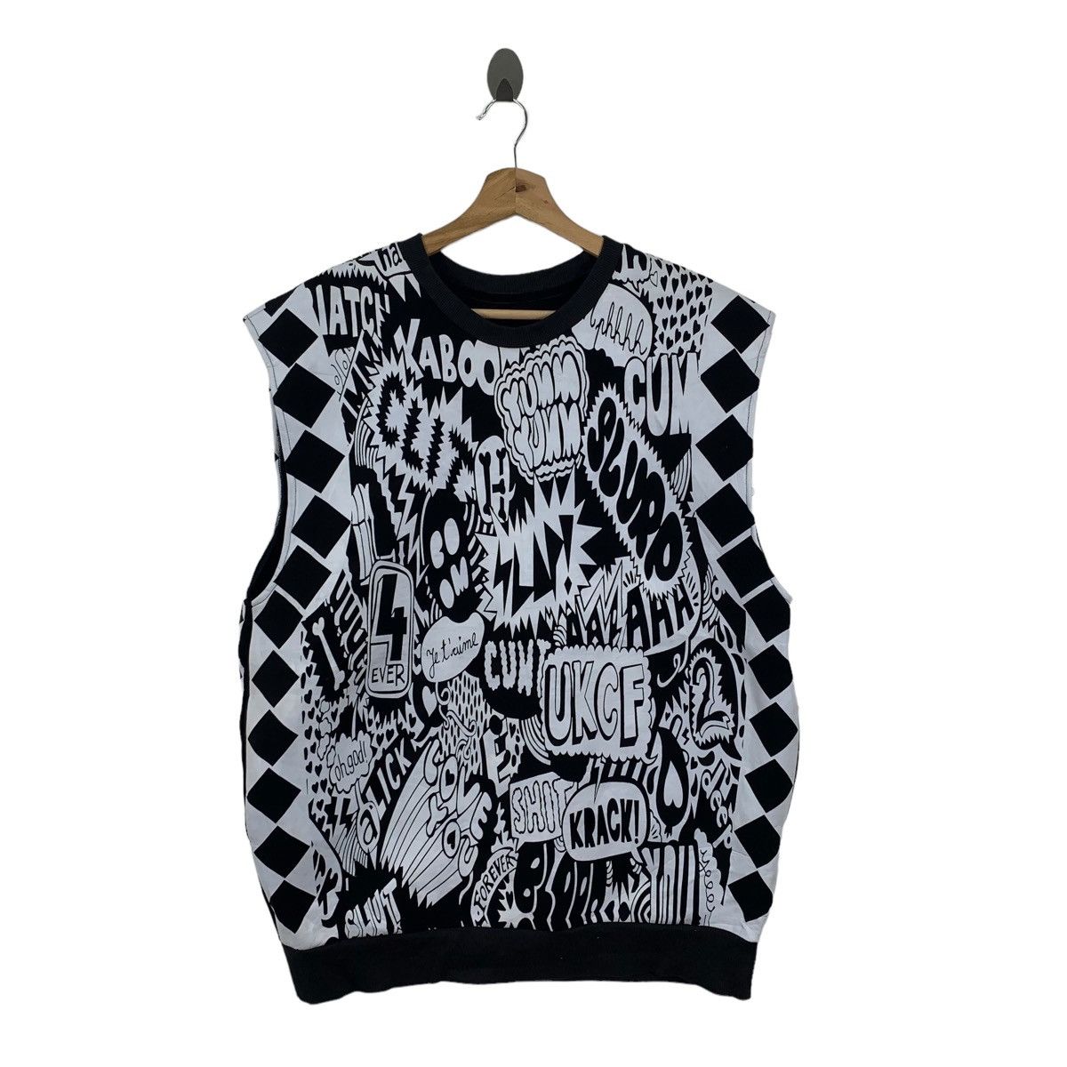 Vintage Vintage Enzo Milan Sleeveless Crewneck Pullover Sweater Size US S / EU 44-46 / 1 - 1 Thumbnail