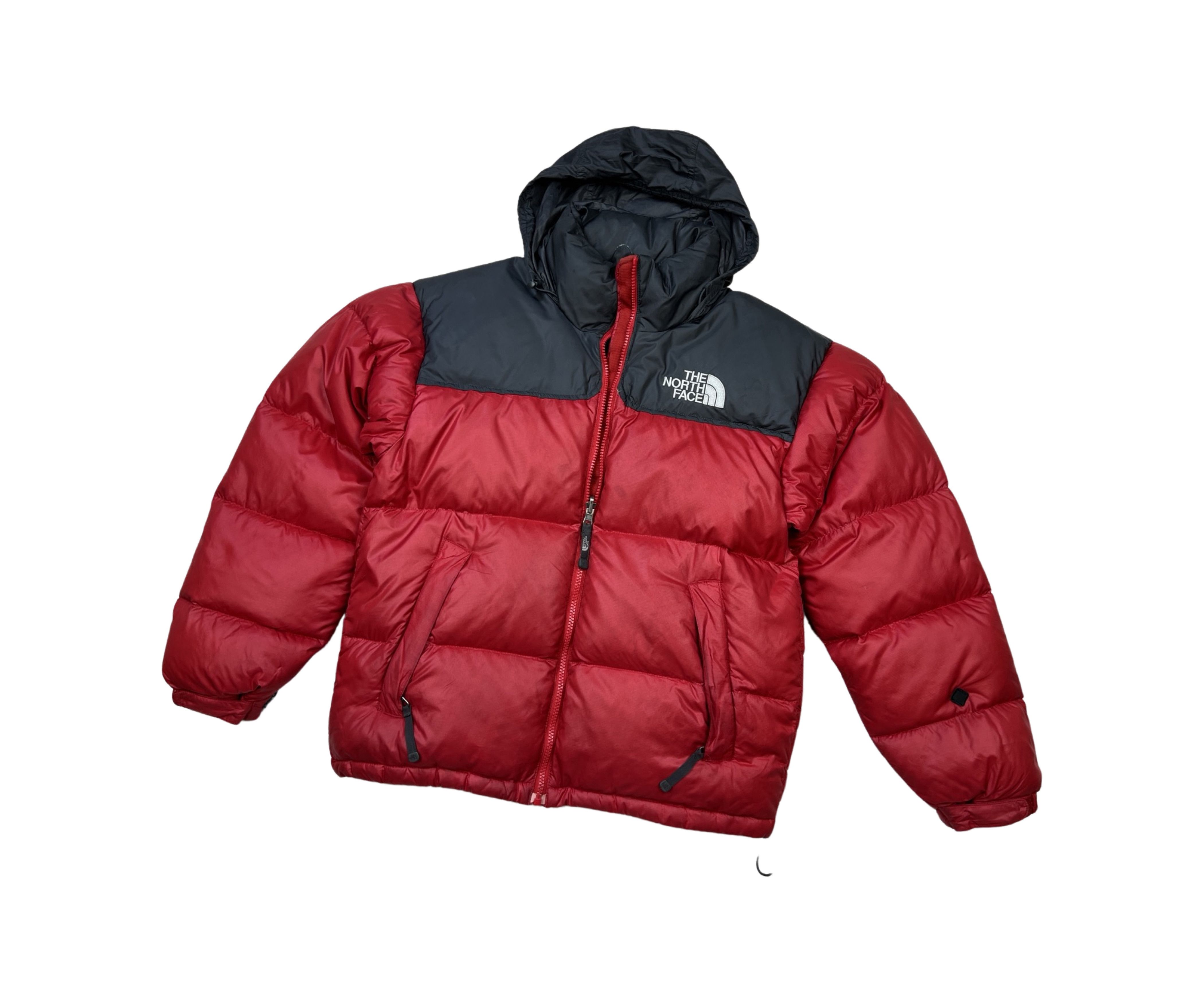 The North Face × Vintage Y2K North Face Nuptse Japan Size 90 Puffer Jacket Black Red Size US S / EU 44-46 / 1 - 3 Thumbnail