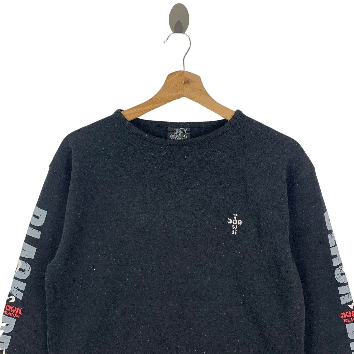 Dogtown × Vintage Vintage Dog Town Black Dragon Skateboarding Sweater Jumpers Size US M / EU 48-50 / 2 - 2 Thumbnail