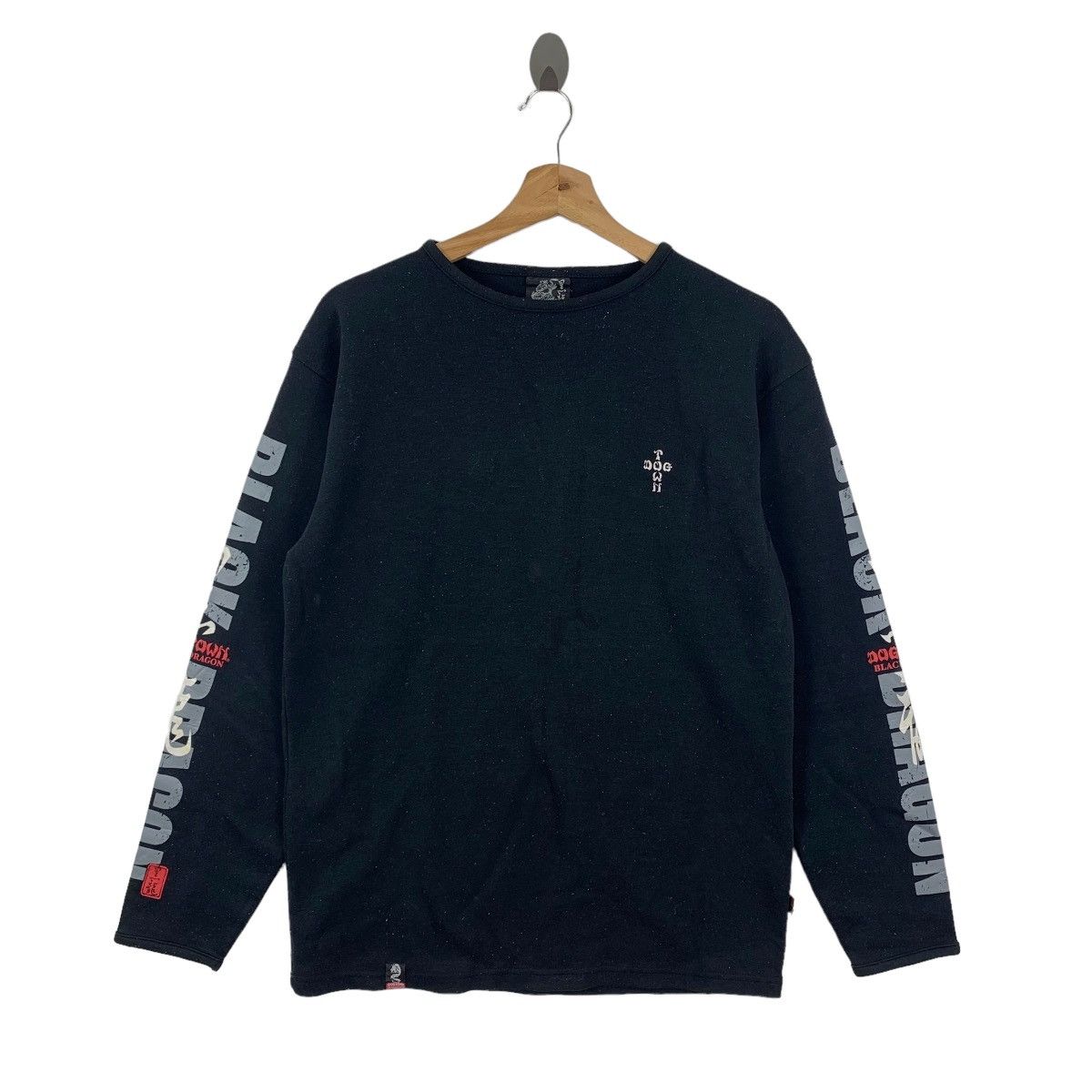 Dogtown × Vintage Vintage Dog Town Black Dragon Skateboarding Sweater Jumpers Size US M / EU 48-50 / 2 - 1 Thumbnail