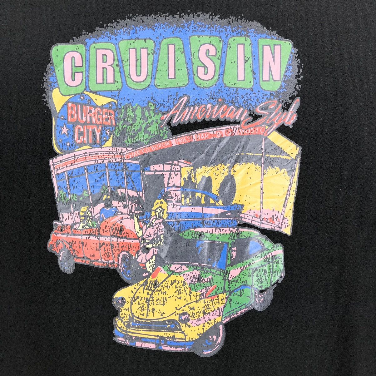 Cruisin Burger City Sweatshirts Crew Neck