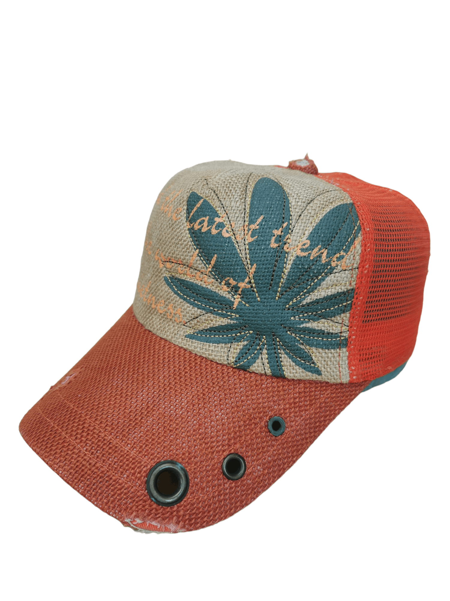 Designer VINTAGE DESIGNER CANNABIS ART TRUCKER HAT CAP Size ONE SIZE - 2 Thumbnail