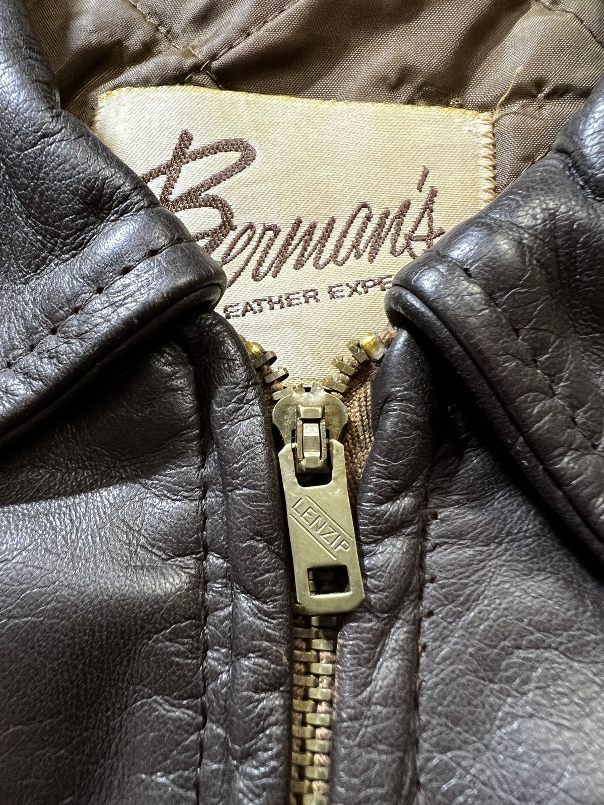 Schott × Vintage Vintage Berman's Leather Jacket Size US S / EU 44-46 / 1 - 10 Thumbnail