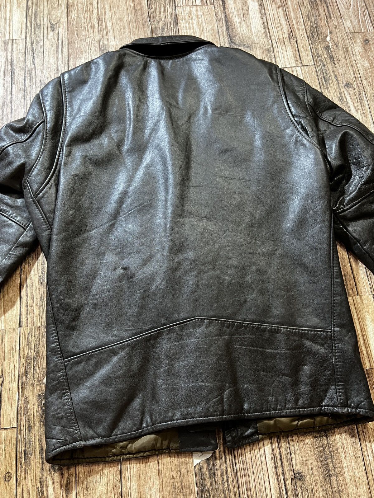 Schott × Vintage Vintage Berman's Leather Jacket Size US S / EU 44-46 / 1 - 11 Thumbnail