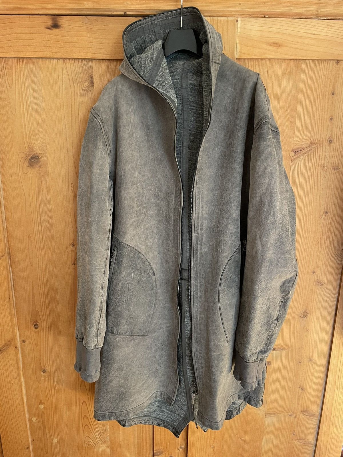 Isaac Sellam Experience Object Dyed Leather Parka Size US XXL / EU 58 / 5 - 1 Thumbnail