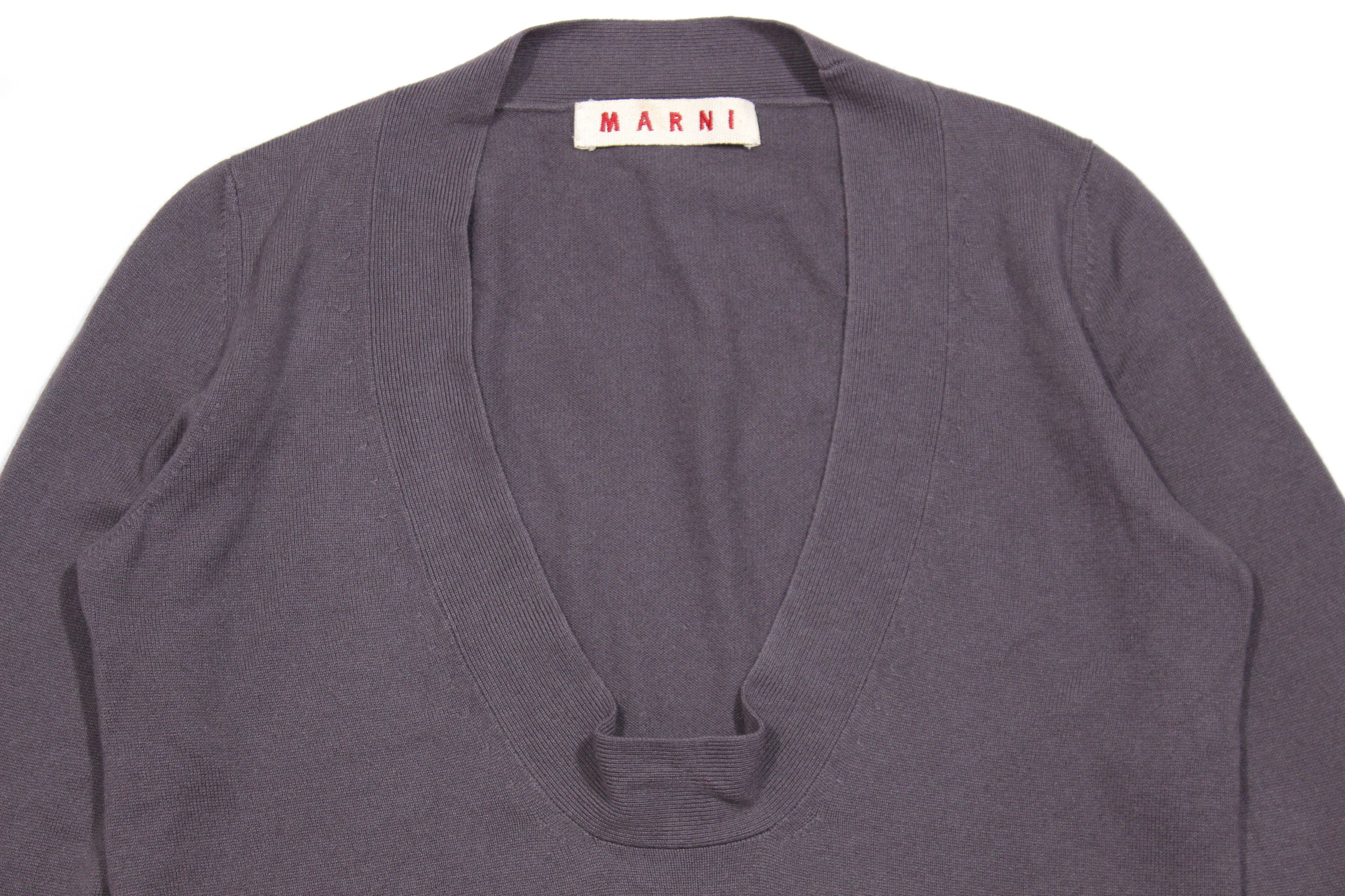 Marni Deep Neckline V Neck Cashmere Sweater Size M / US 6-8 / IT 42-44 - 3 Thumbnail