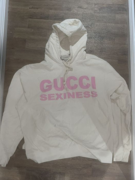 Gucci Gucci Sexiness hoodie pink and white XL Grailed