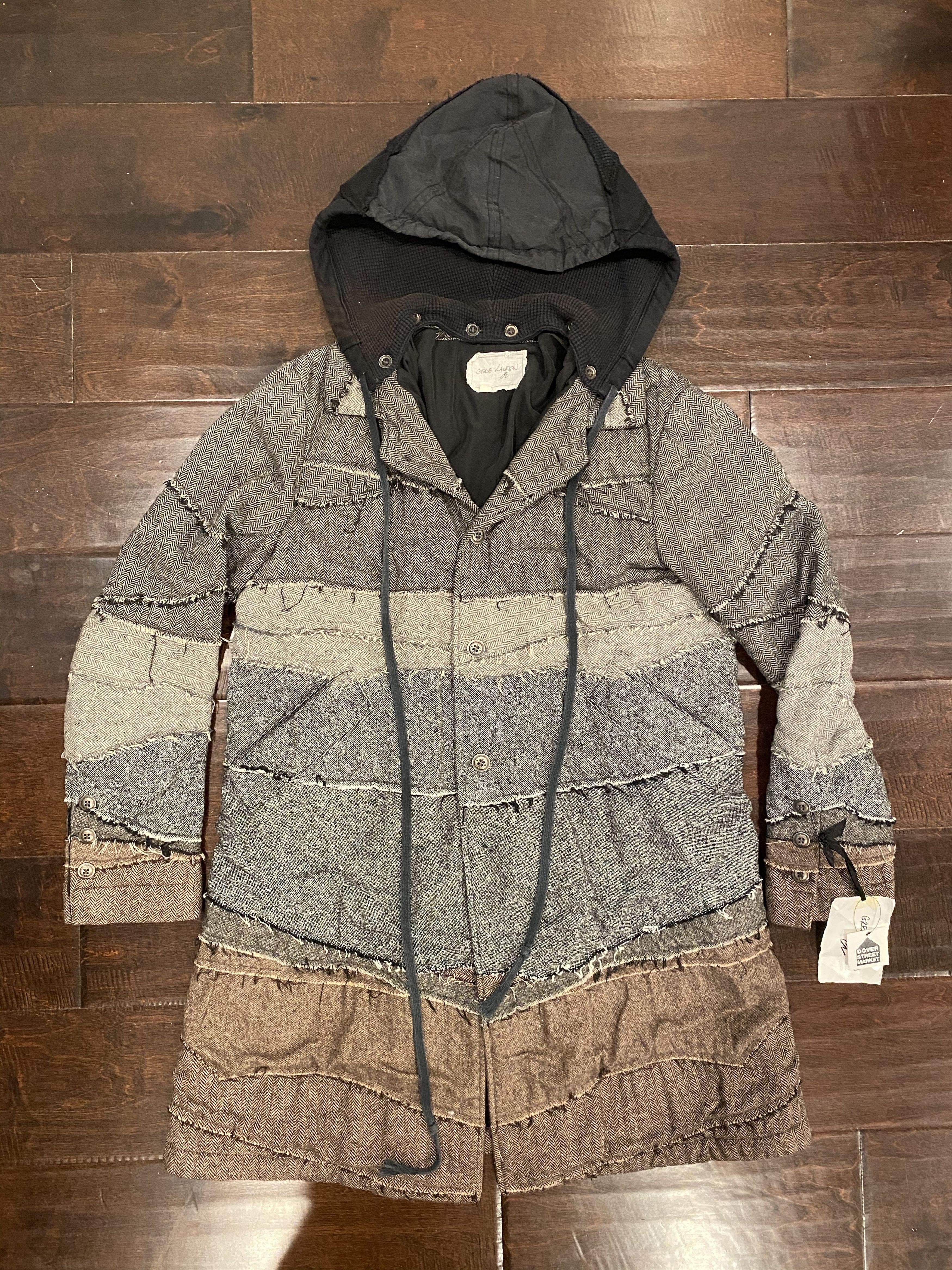 Greg Lauren Greg Lauren FW19 Mixed Herringbone Artist Coat Jacket 2 Size US M / EU 48-50 / 2 - 1 Thumbnail