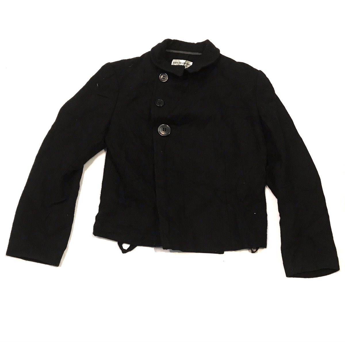 Pre-owned Comme Des Garcons X Comme Des Garcons Homme Plus Comme Des Garcons Jacket Lining And Wool In Black