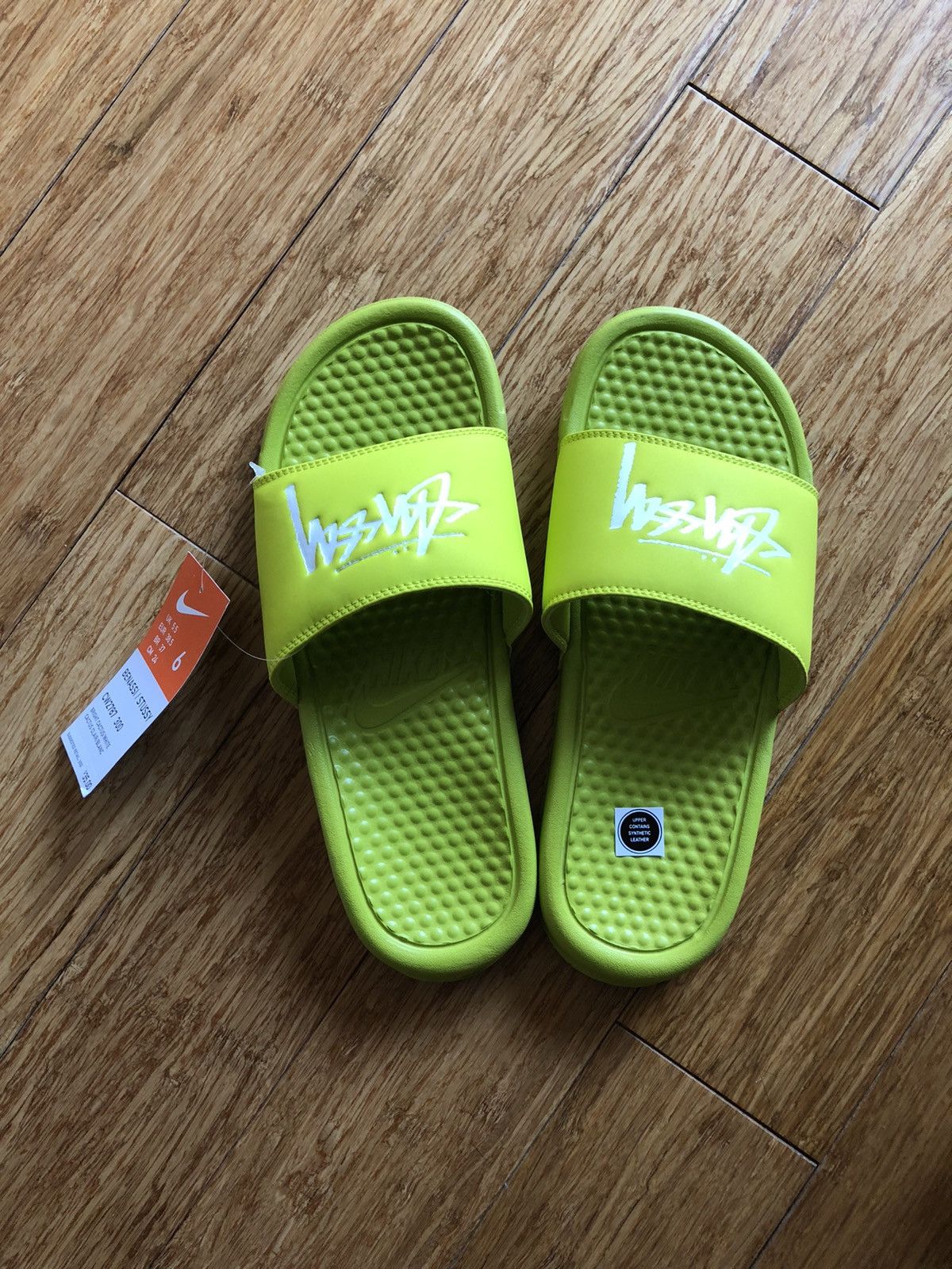 Nike × Stussy US 6 Stussy BESASSI CW2787 300 slides sandals bright cactus Size US 6 / EU 39 - 3 Thumbnail