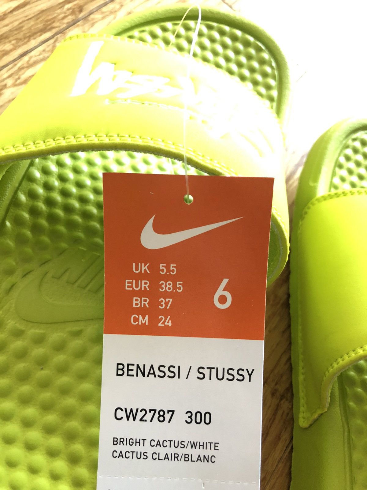 Nike × Stussy US 6 Stussy BESASSI CW2787 300 slides sandals bright cactus Size US 6 / EU 39 - 6 Thumbnail