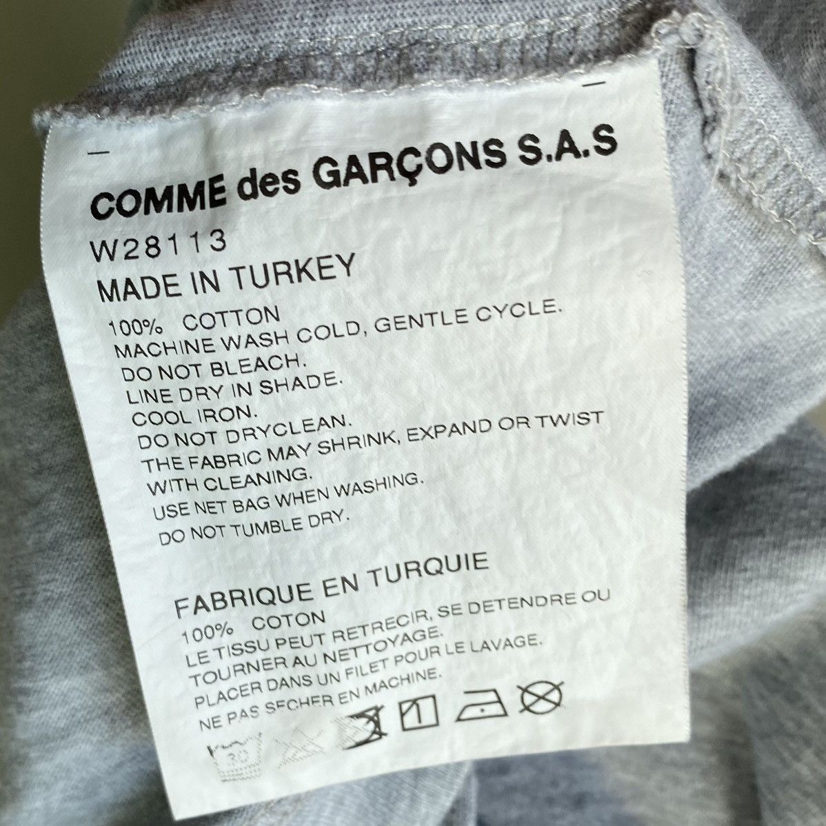 Comme des Garcons Comme des Garçons Shirt Underarm Cut Out T Shirt Size US L / EU 52-54 / 3 - 8 Thumbnail