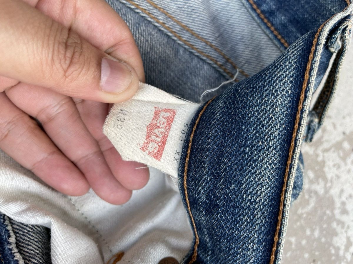 Levi's Vintage Clothing Vintage Levis 502 Big EJeans Selvedge Denim Faded Wash Size US 32 / EU 48 - 6 Thumbnail