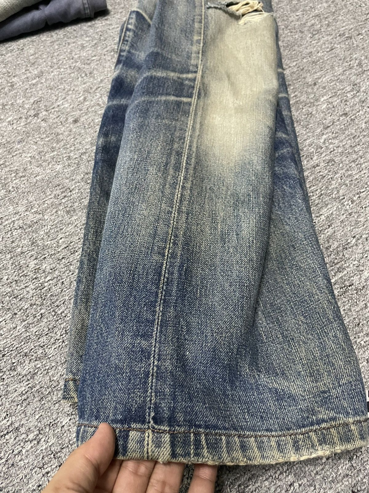 Levi's Vintage Clothing Vintage Levis 502 Big EJeans Selvedge Denim Faded Wash Size US 32 / EU 48 - 12 Thumbnail