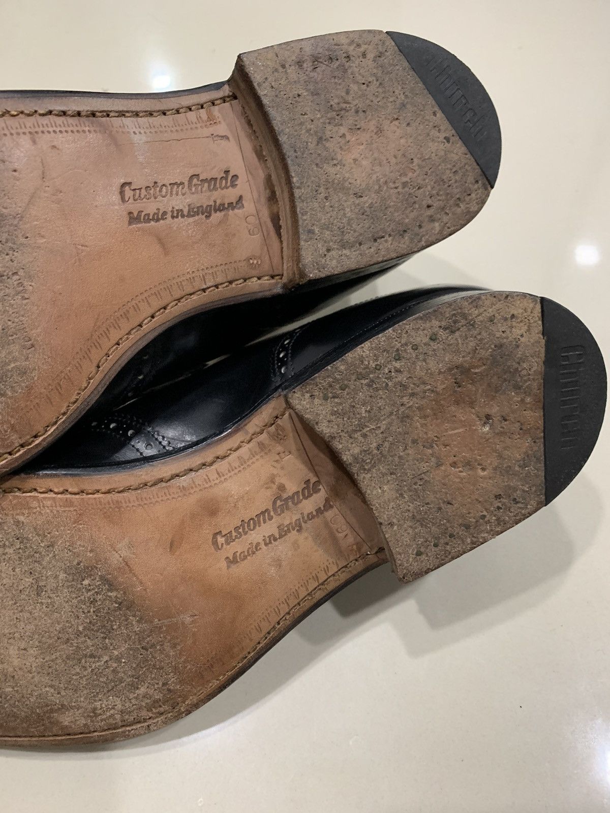 Church's CHURCH'S CUSTOM GRADE FRINGE DETAILED MONK LEATHER SHOES Size US 6 / EU 39 - 8 Thumbnail