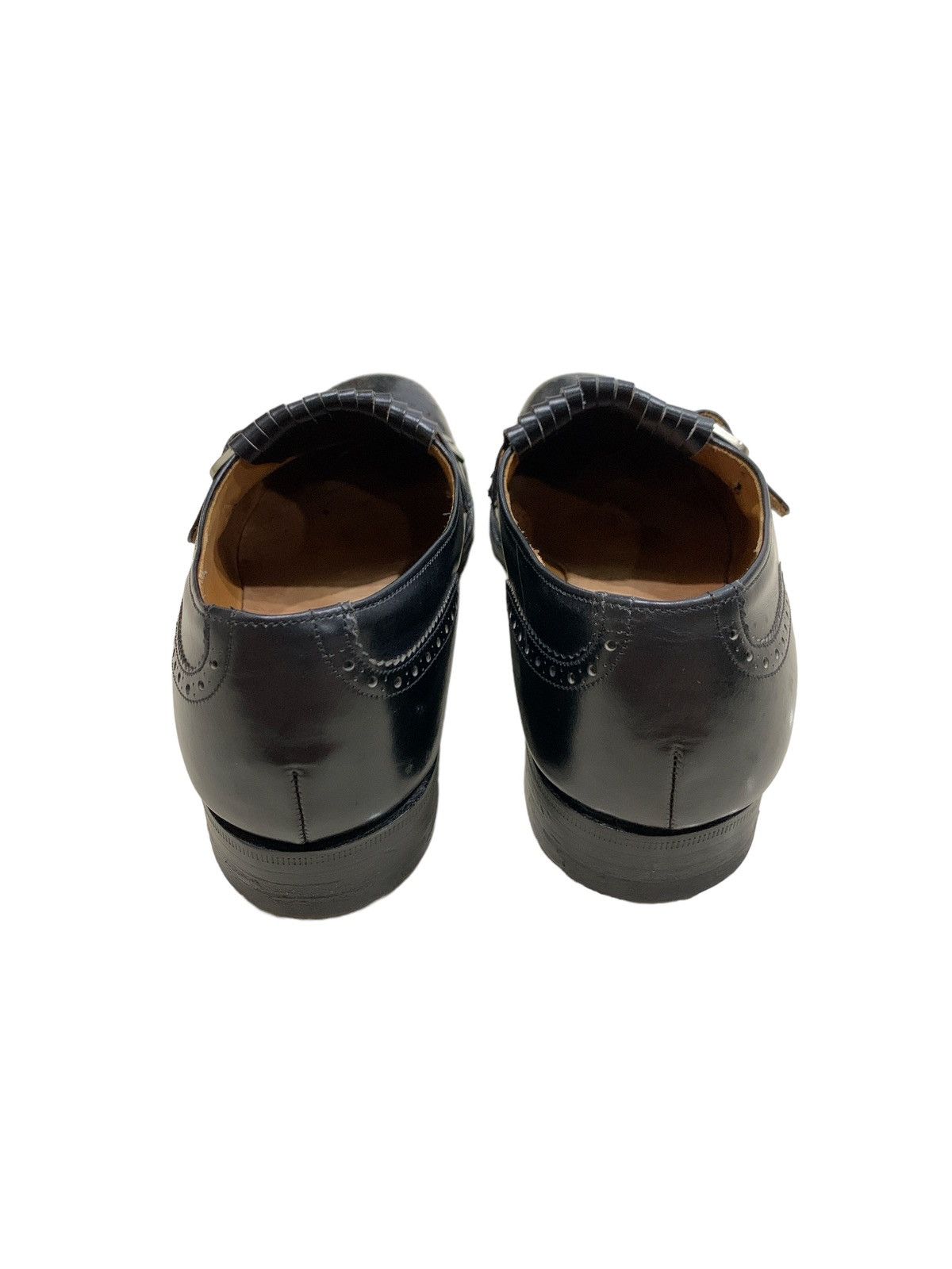 Church's CHURCH'S CUSTOM GRADE FRINGE DETAILED MONK LEATHER SHOES Size US 6 / EU 39 - 4 Thumbnail