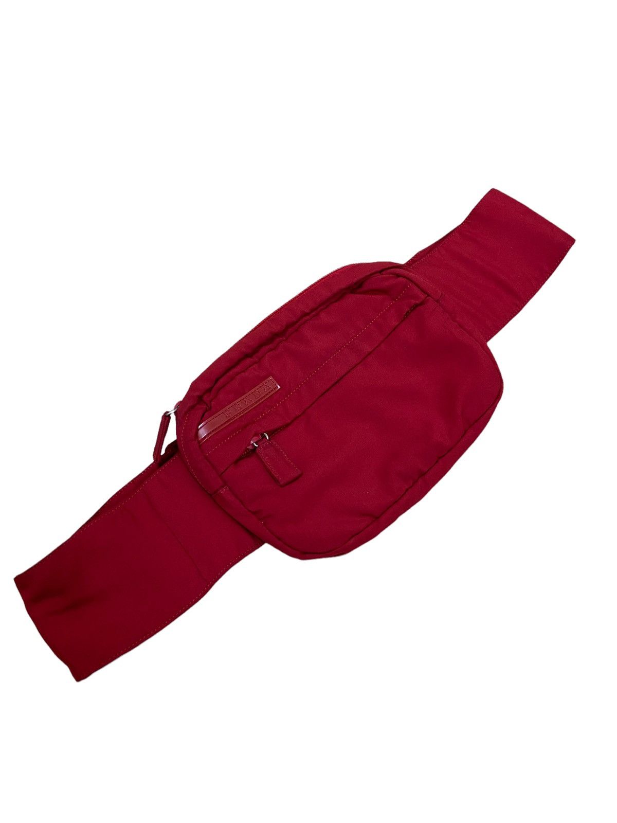 Prada ARCHIVE🔥OG Prada Sport Tactical Bum Bag Red Nylon Baguette Size ONE SIZE - 2 Thumbnail
