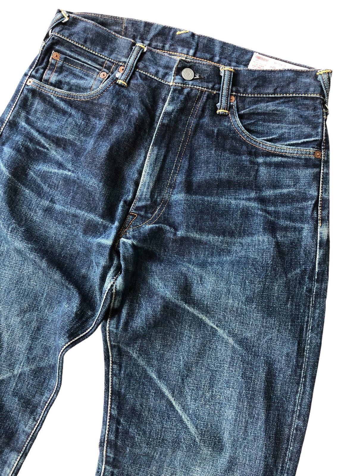 Evisu ICONIC🔥OG Evisu No 2 🇯🇵 Daicock Logo Selvaged Denim Size US 30 / EU 46 - 7 Thumbnail