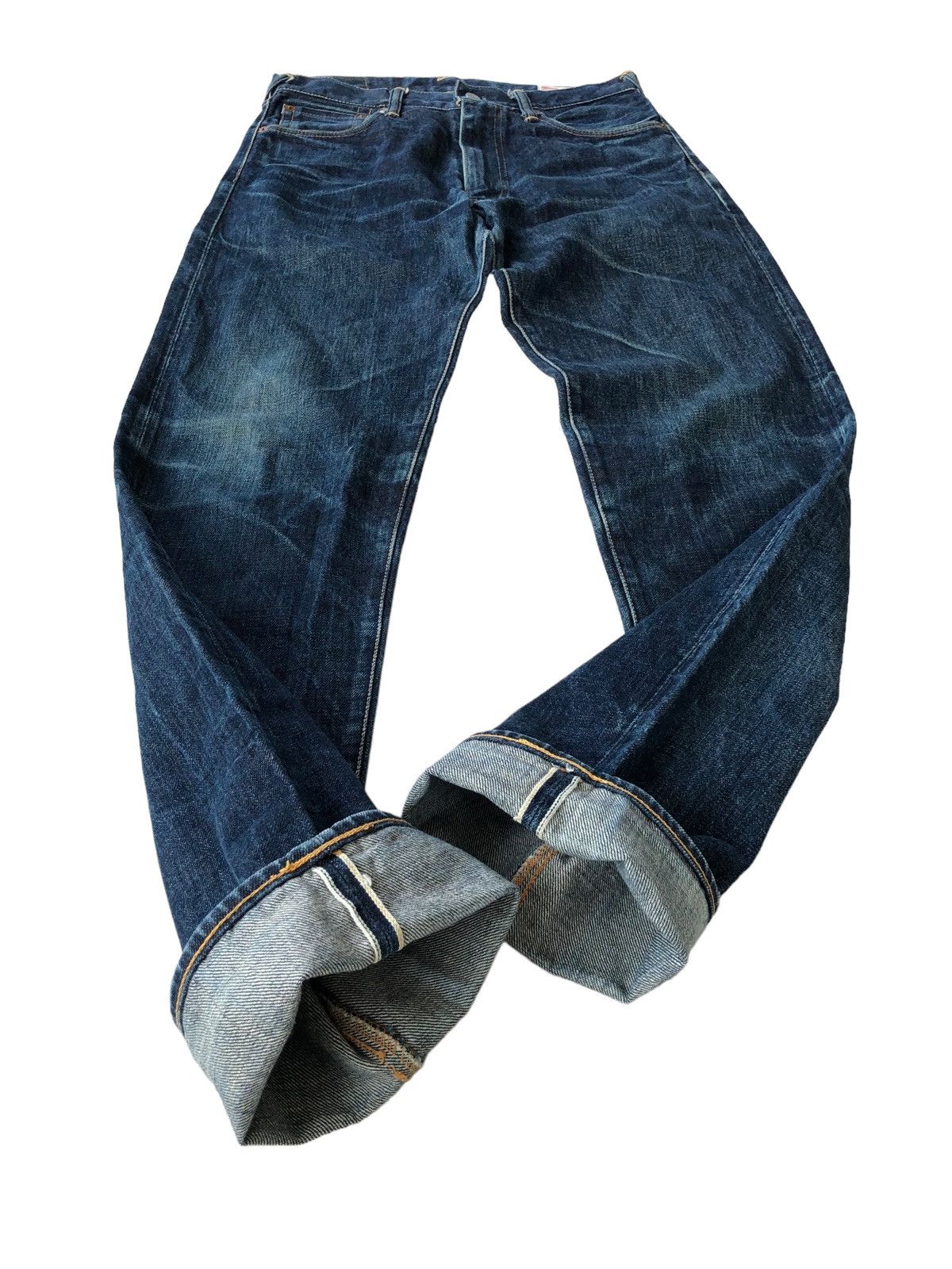 Evisu ICONIC🔥OG Evisu No 2 🇯🇵 Daicock Logo Selvaged Denim Size US 30 / EU 46 - 1 Thumbnail