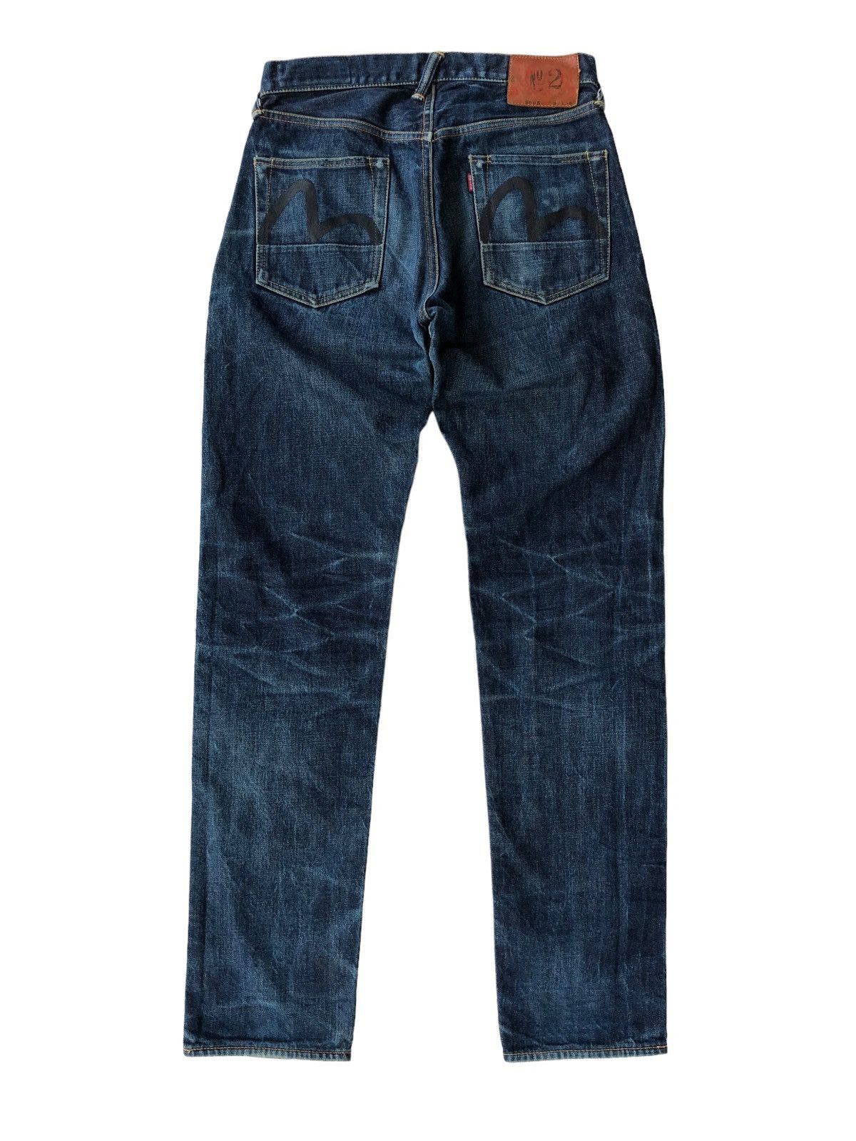 Evisu ICONIC🔥OG Evisu No 2 🇯🇵 Daicock Logo Selvaged Denim Size US 30 / EU 46 - 4 Thumbnail