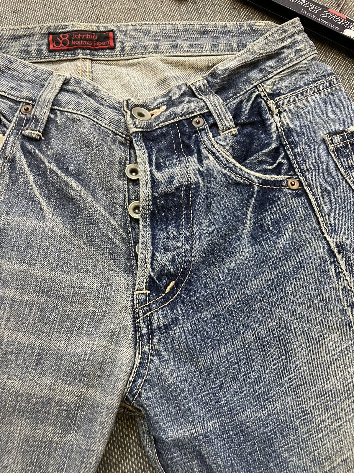 Johnbull × KOJIMA GENES John Bull Kojima Japan Distressed Selvedge Jeans Size US 30 / EU 46 - 4 Thumbnail