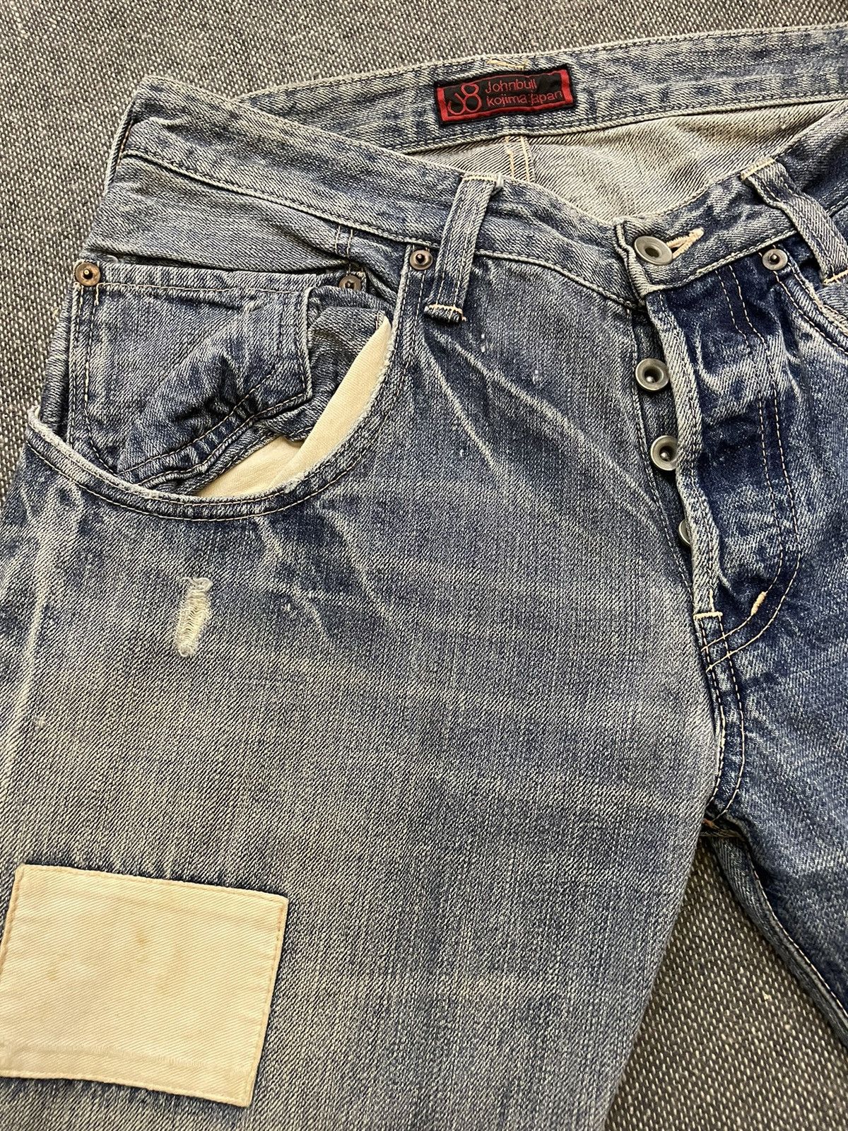 Johnbull × KOJIMA GENES John Bull Kojima Japan Distressed Selvedge Jeans Size US 30 / EU 46 - 3 Thumbnail