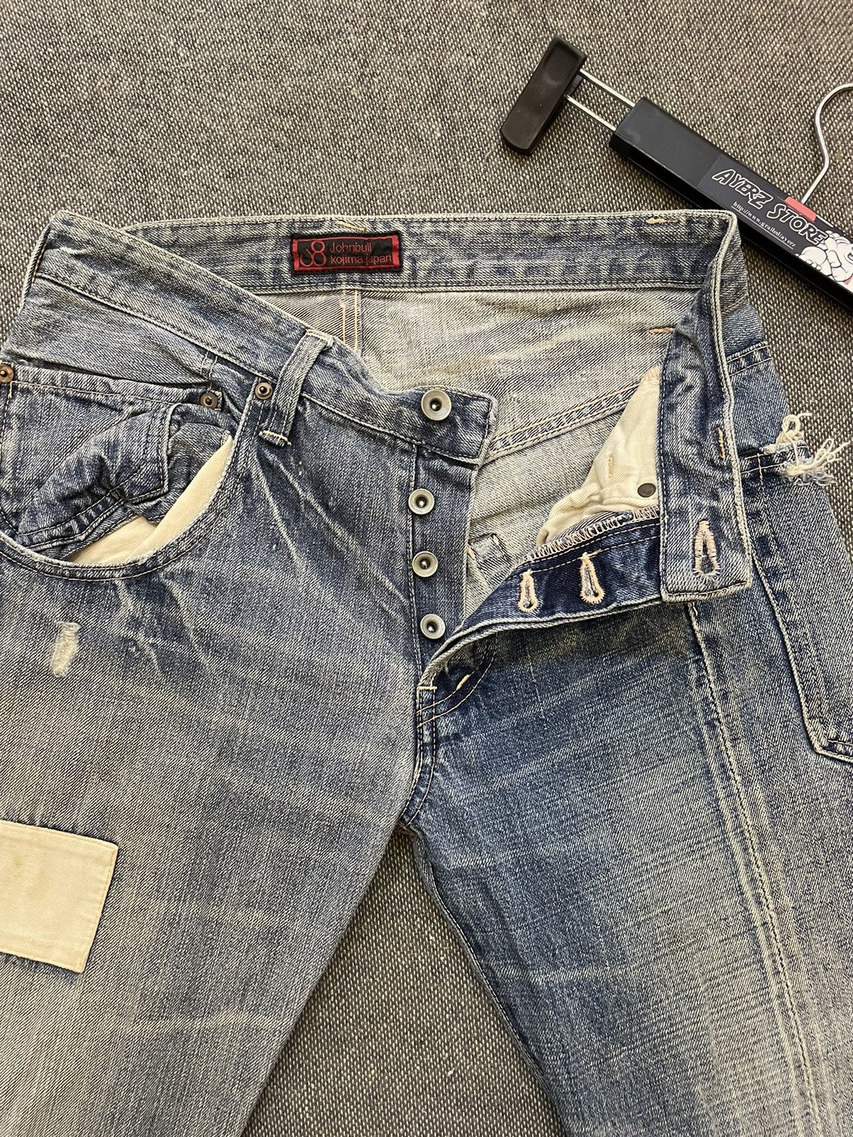 Johnbull × KOJIMA GENES John Bull Kojima Japan Distressed Selvedge Jeans Size US 30 / EU 46 - 9 Thumbnail