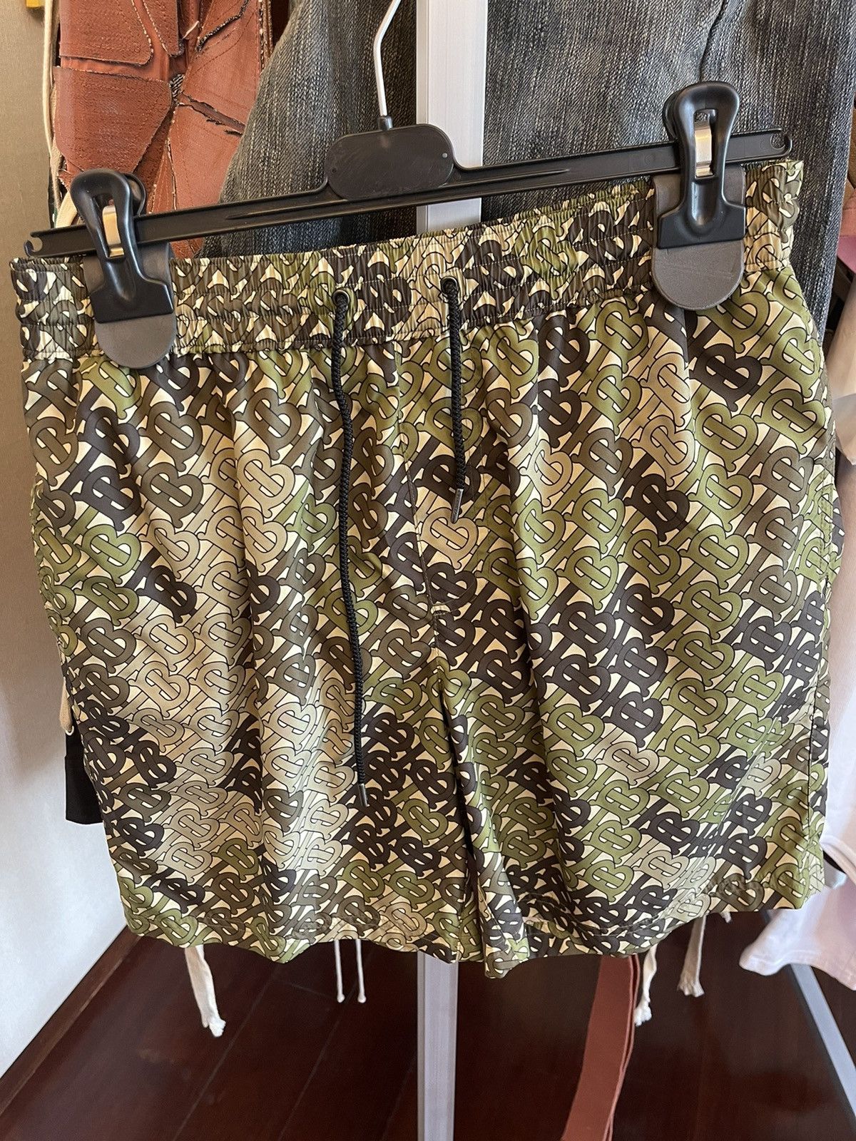 Tisci camo monogram swim shorts