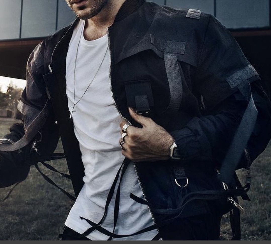 Designer Rick Owens inspired Parachute Jacket. Custom made. Size US M / EU 48-50 / 2 - 7 Thumbnail