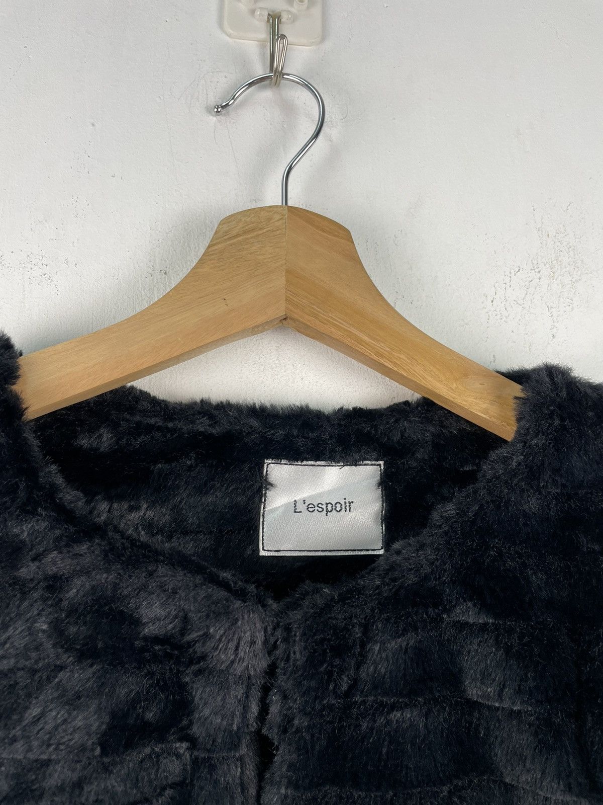 Japanese Brand 🇯🇵 NOS L’espoir Mohair Cardigan Jacket Shag Shaggy Size XL / US 12-14 / IT 48-50 - 4 Thumbnail