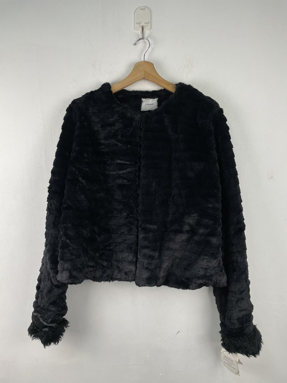Japanese Brand 🇯🇵 NOS L’espoir Mohair Cardigan Jacket Shag Shaggy Size XL / US 12-14 / IT 48-50 - 1 Thumbnail