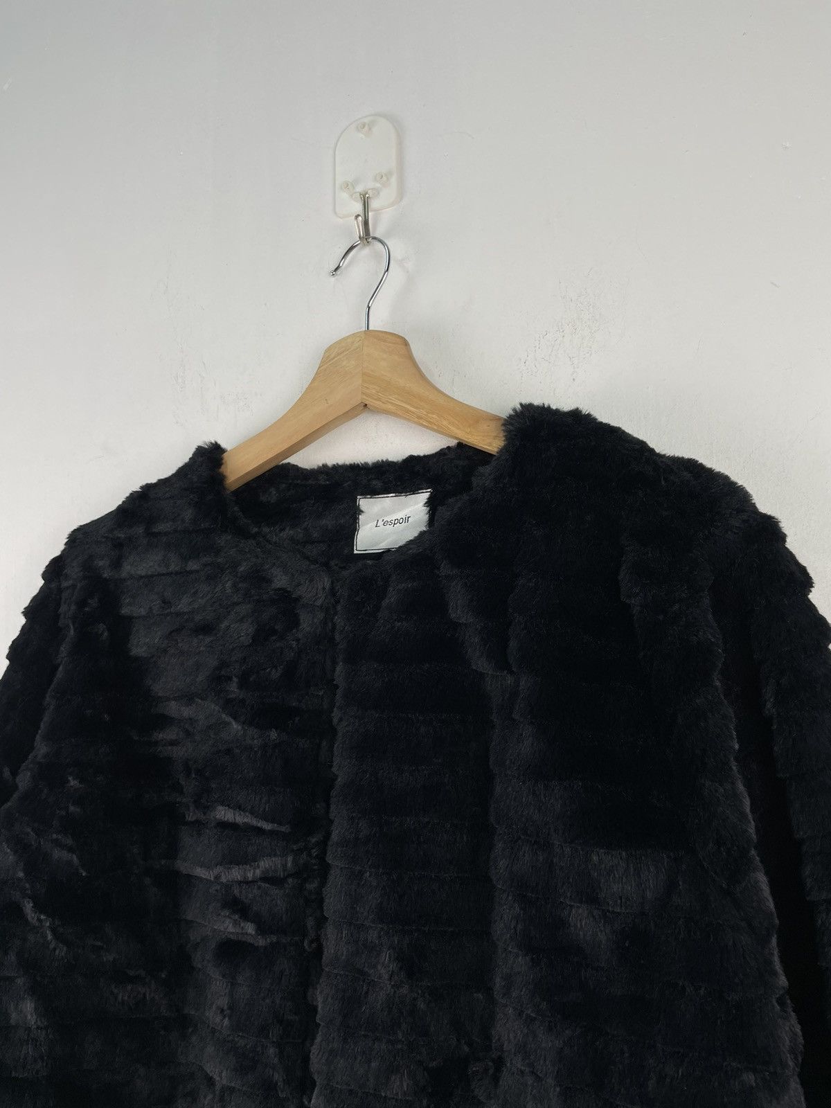 Japanese Brand 🇯🇵 NOS L’espoir Mohair Cardigan Jacket Shag Shaggy Size XL / US 12-14 / IT 48-50 - 3 Thumbnail