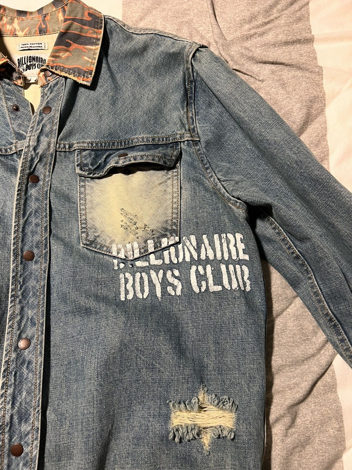 Billionaire Boys Club Billionaire Boys Club Camo Denim Jacket Size US L / EU 52-54 / 3 - 2 Thumbnail