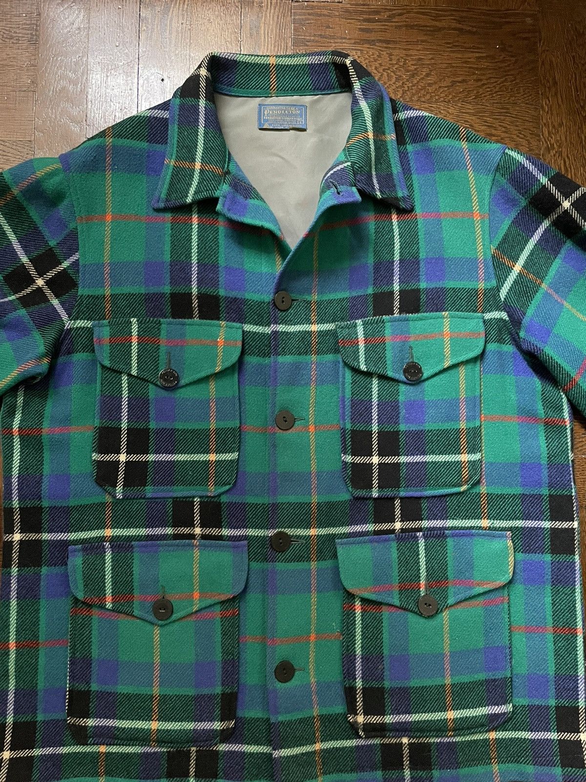 Pendleton × Vintage × Woolrich Woolen Mills LAST DROP Vtg Pendleton Wool Hunting Jacket - Plaid Mackinaw Size US L / EU 52-54 / 3 - 3 Thumbnail