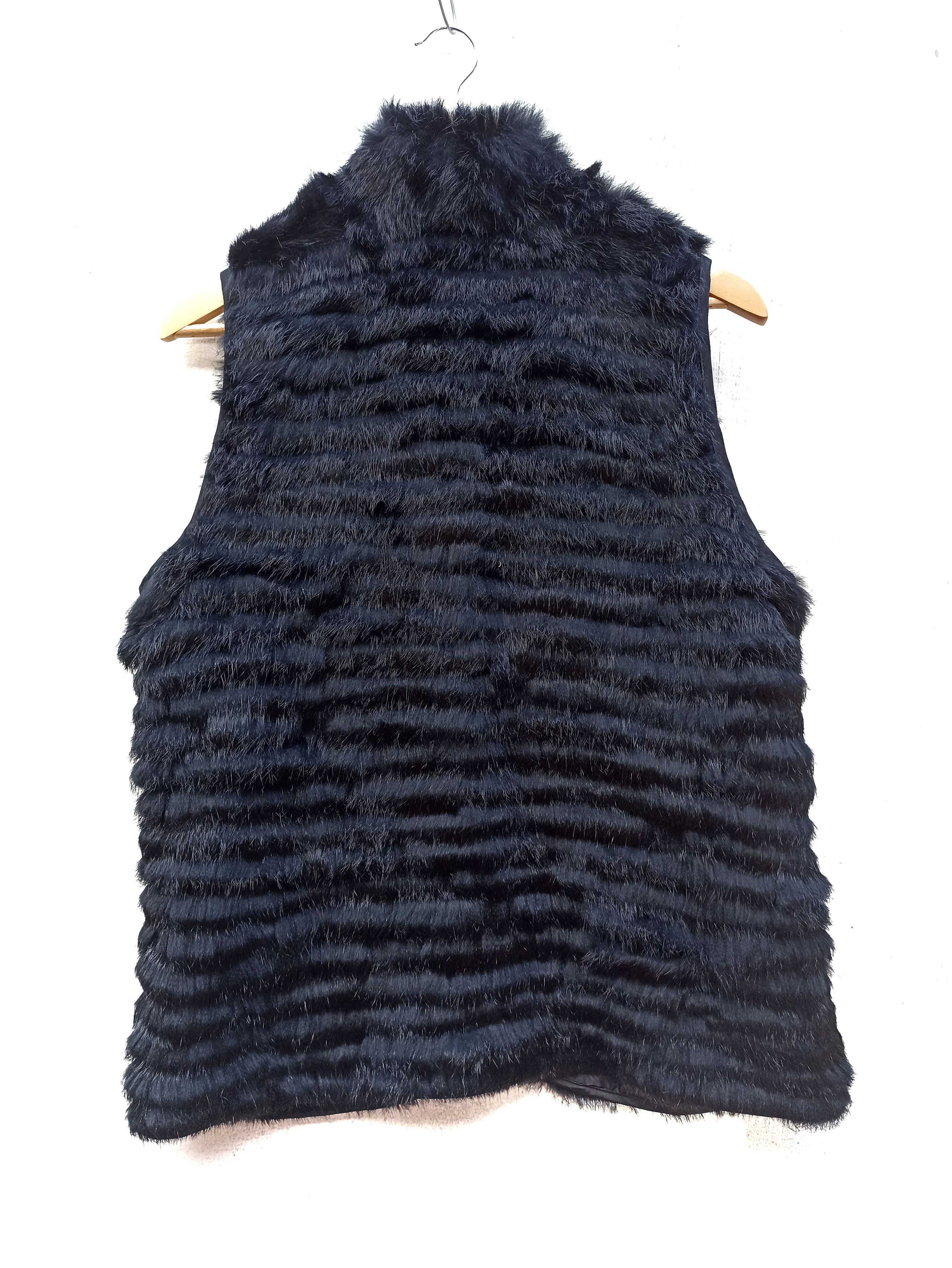 Japanese Brand Rabbit fur vest avant garde Size US M / EU 48-50 / 2 - 4 Thumbnail