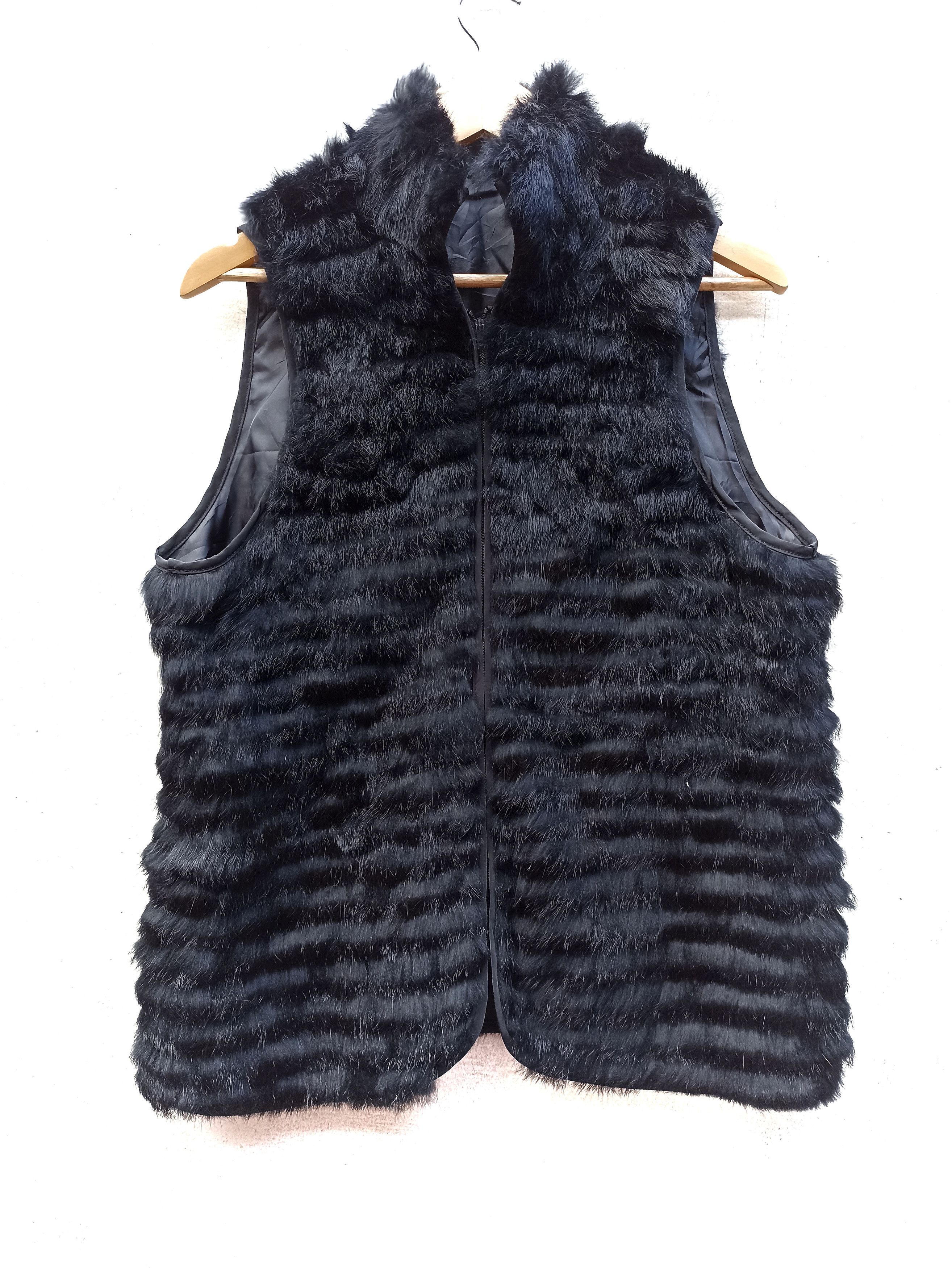 Japanese Brand Rabbit fur vest avant garde Size US M / EU 48-50 / 2 - 1 Thumbnail