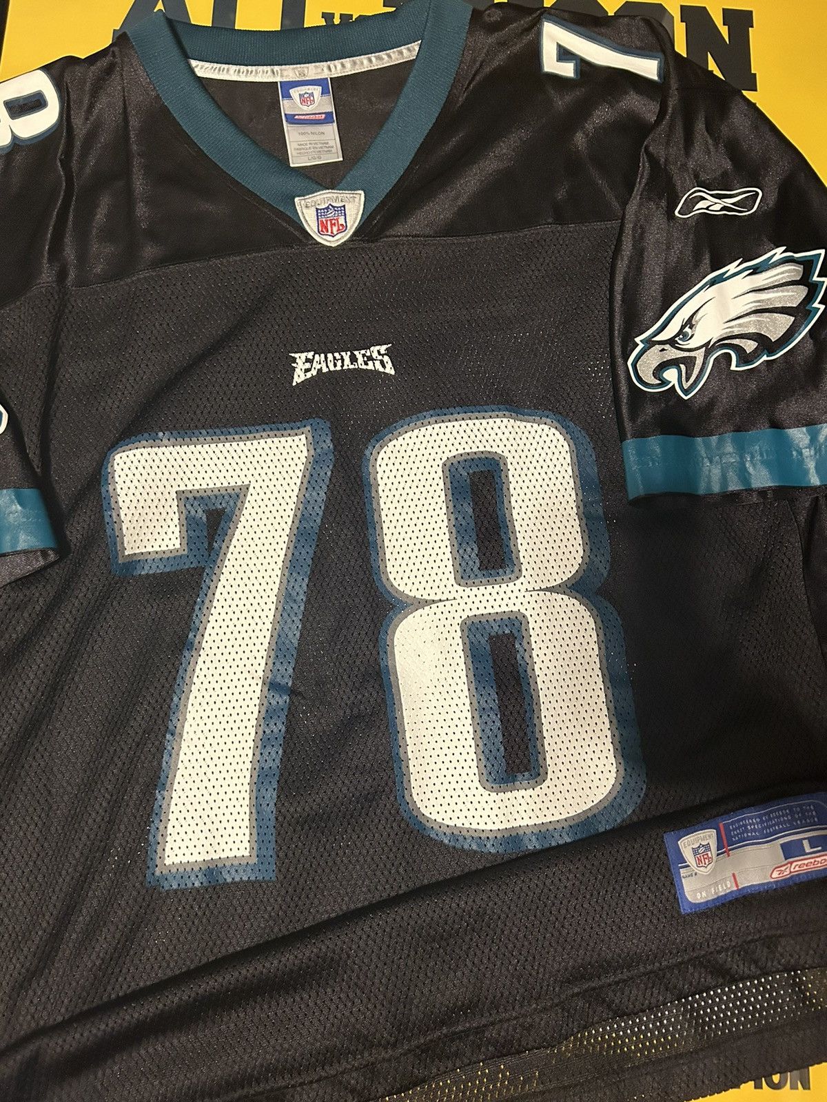 2005 Brian Dawkins Philadelphia Eagles Reebok NFL Jersey Size XXL – Rare  VNTG