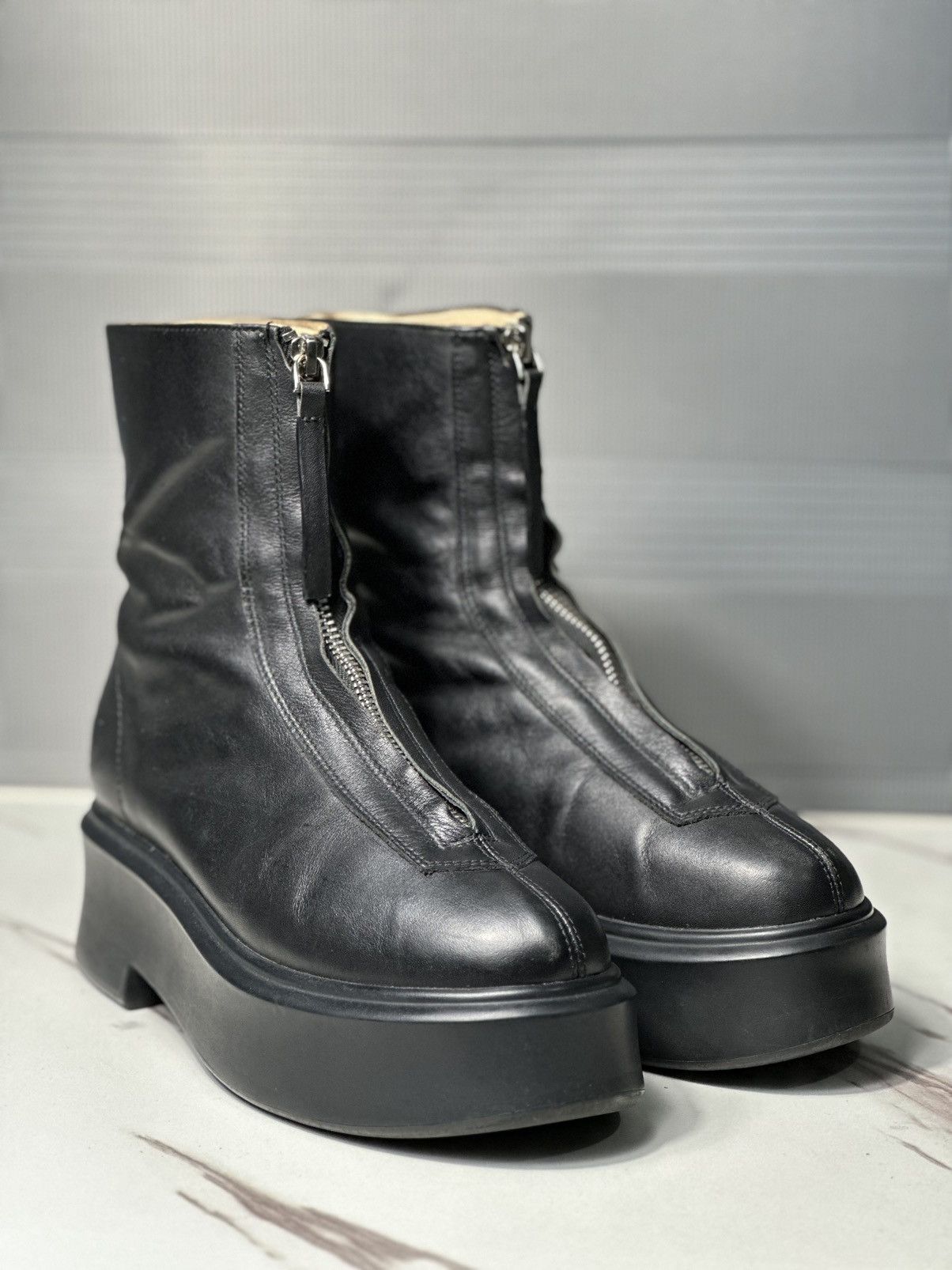 the row zipped ankle boots