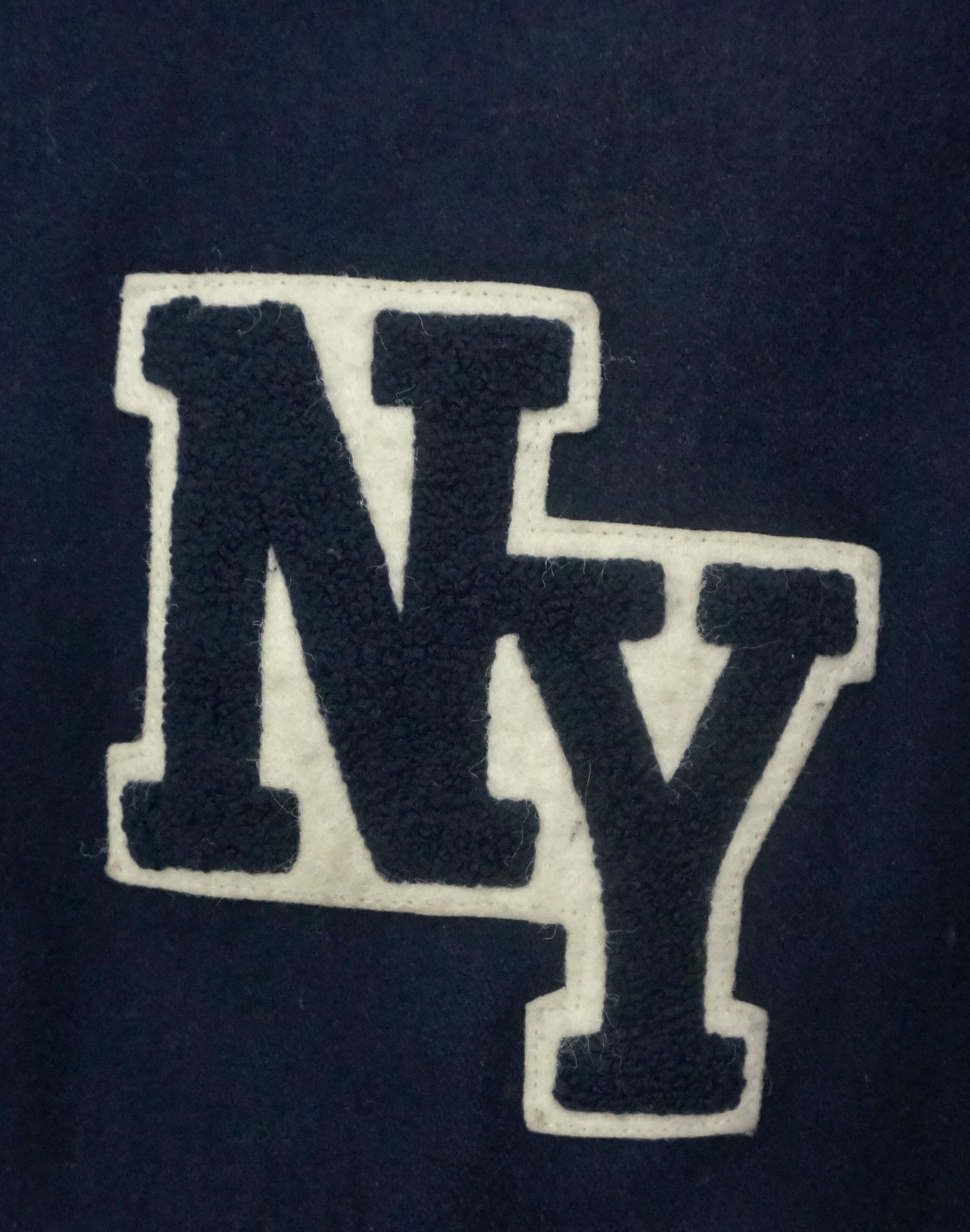 Brooklyn Clothing Vintage YAKOPAK Varsity Worn Out Leather Sleeve Jacket Size US L / EU 52-54 / 3 - 11 Thumbnail