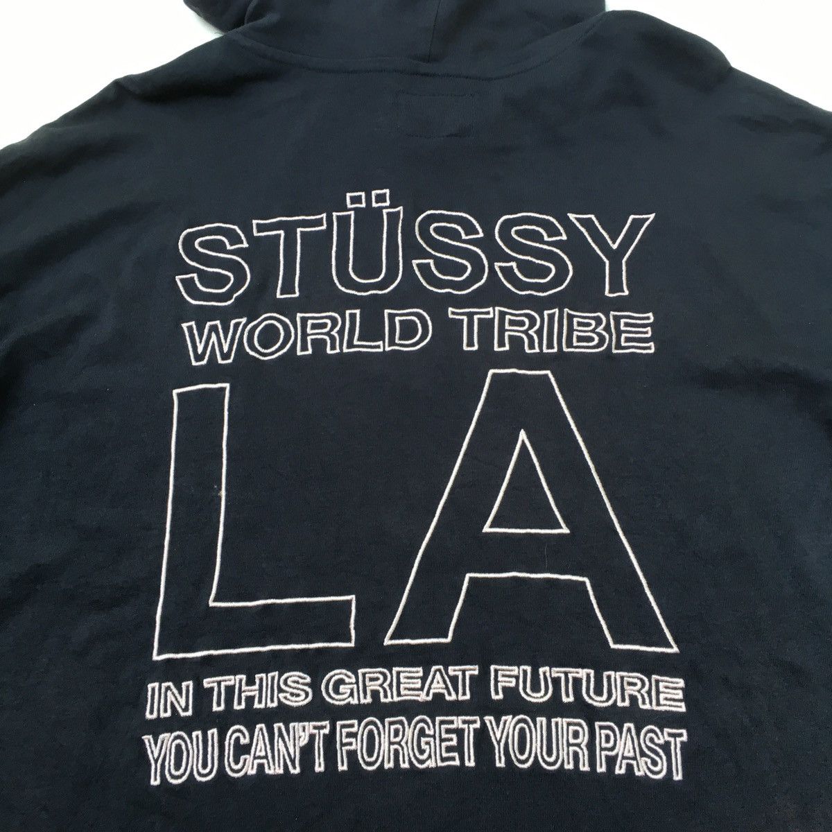 Stussy × Vintage Stussy World Tribe Hoodie ( Uneven Color ) | Grailed