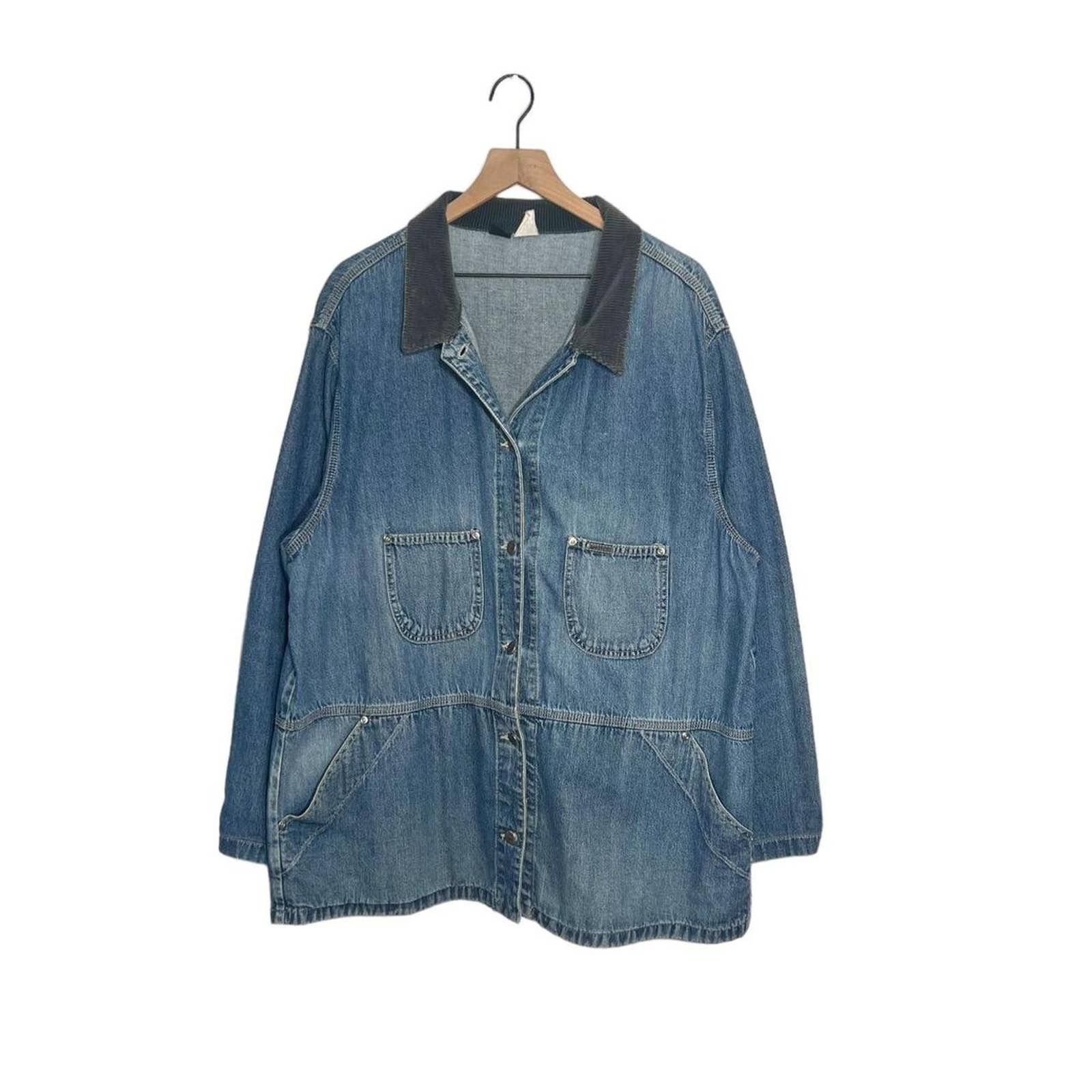 Lee × Streetwear × Vintage Lee Riveted Vintage 90s Denim Corduroy Chore ...
