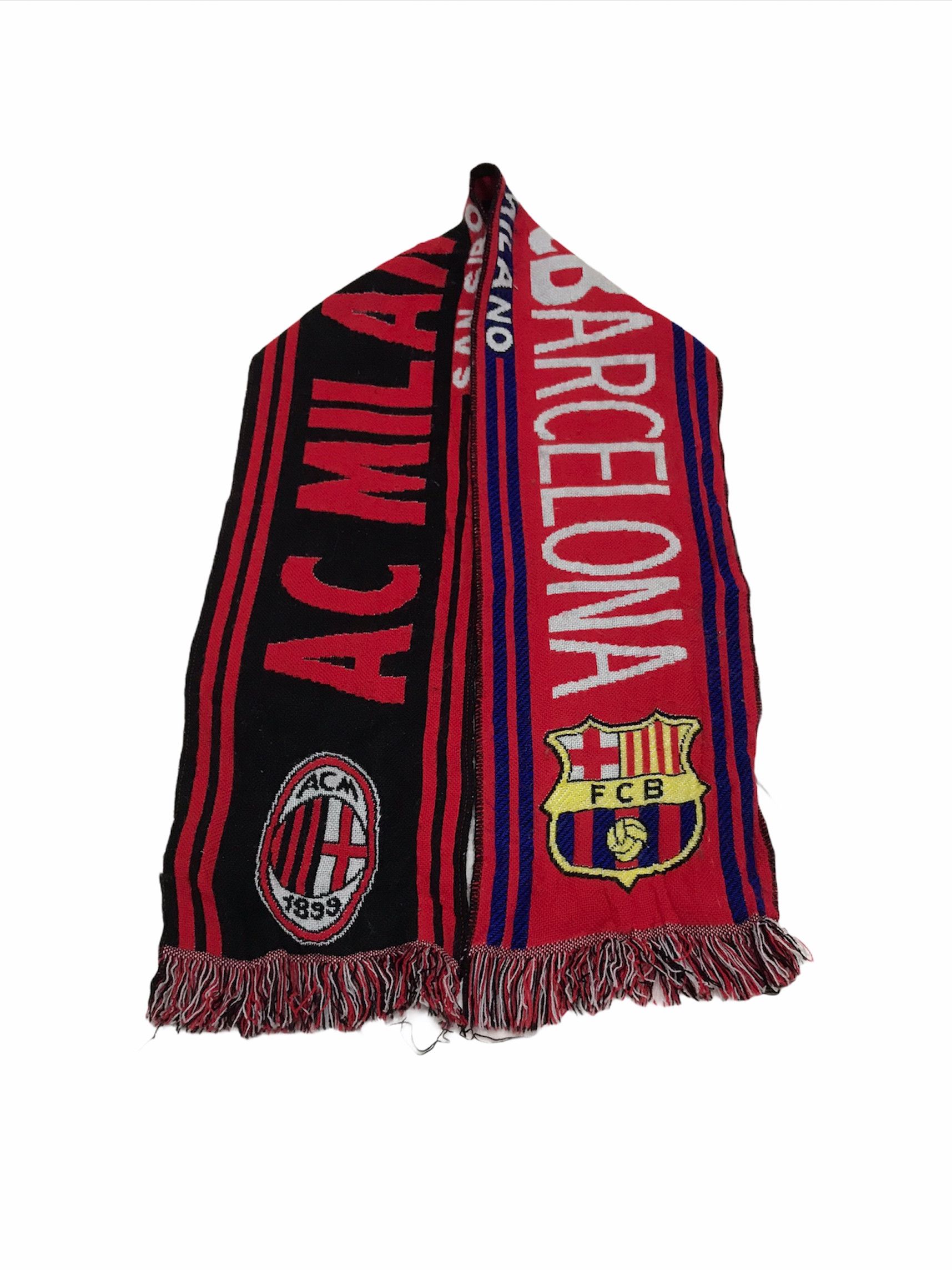 Other Vtg Ac Milan Vs Barcelona Mafla Size ONE SIZE - 1 Thumbnail