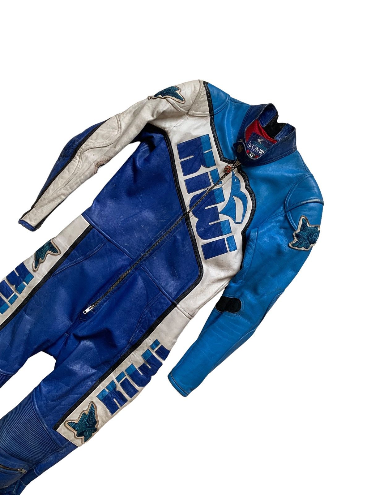 Japanese Brand × Sports Specialties RARE ‼️ KIWI GAULOISES Rider Only Leather Suit Jacket Size US 29 - 4 Thumbnail