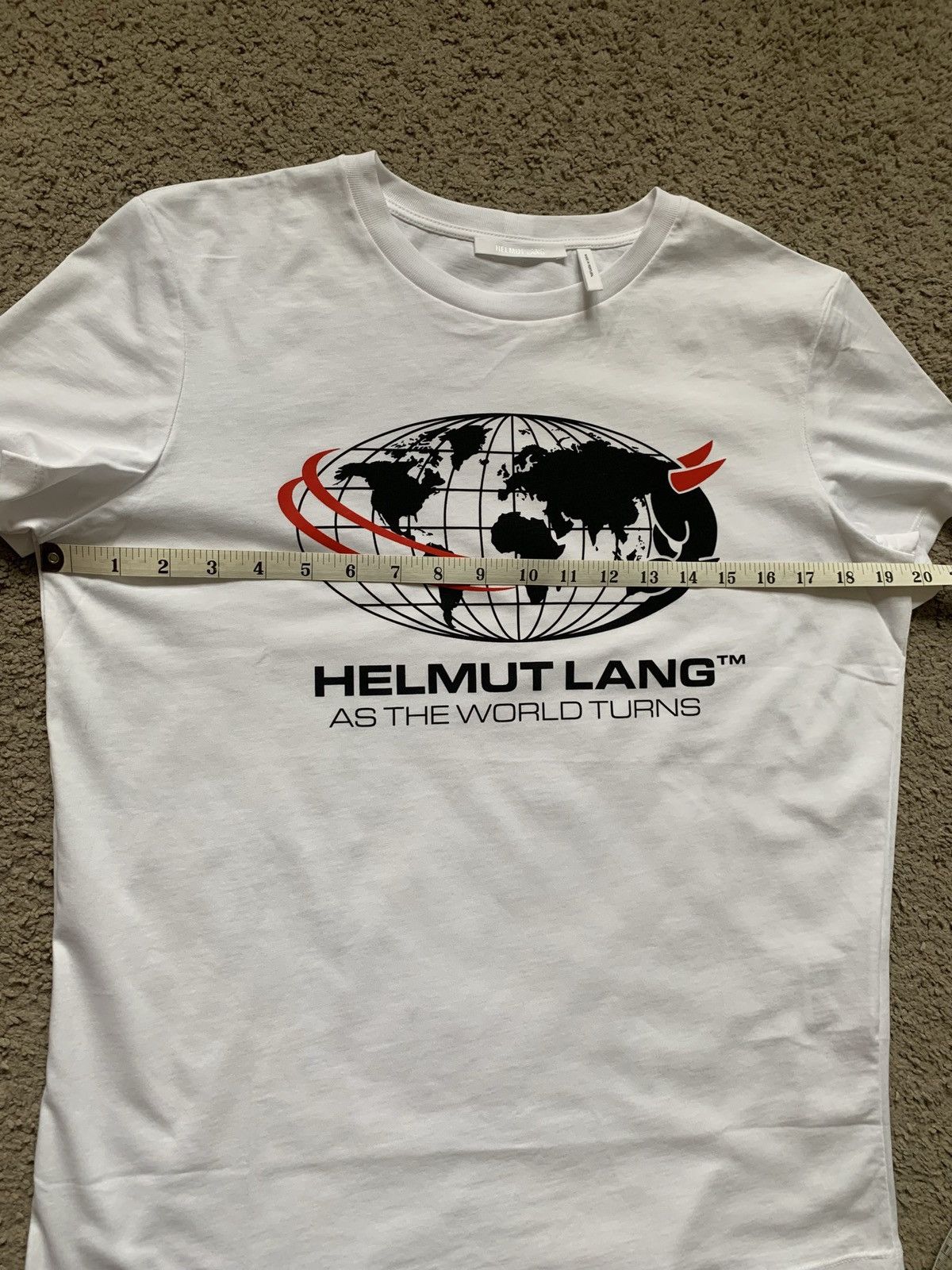 Helmut Lang HELMUT LANG “AS THE WORLD TURN” T-SHIRT Size L / US 10 / IT 46 - 3 Thumbnail