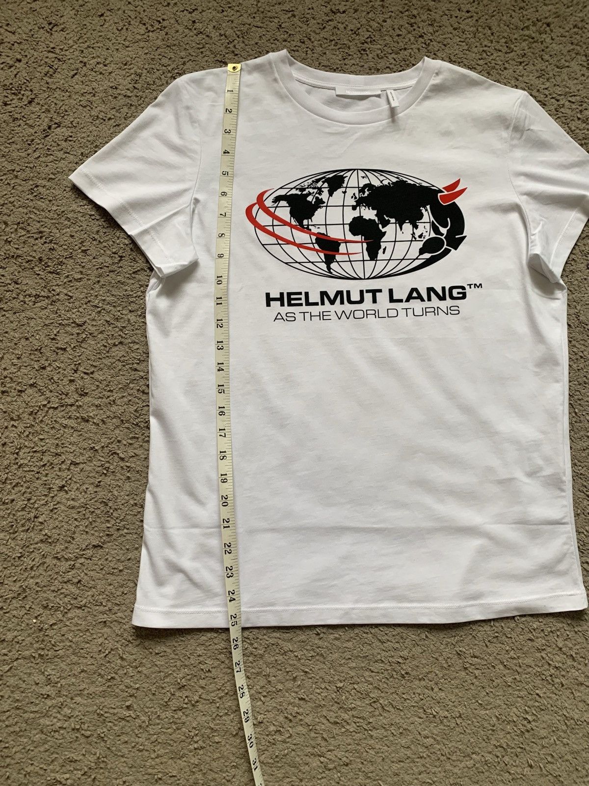 Helmut Lang HELMUT LANG “AS THE WORLD TURN” T-SHIRT Size L / US 10 / IT 46 - 2 Thumbnail