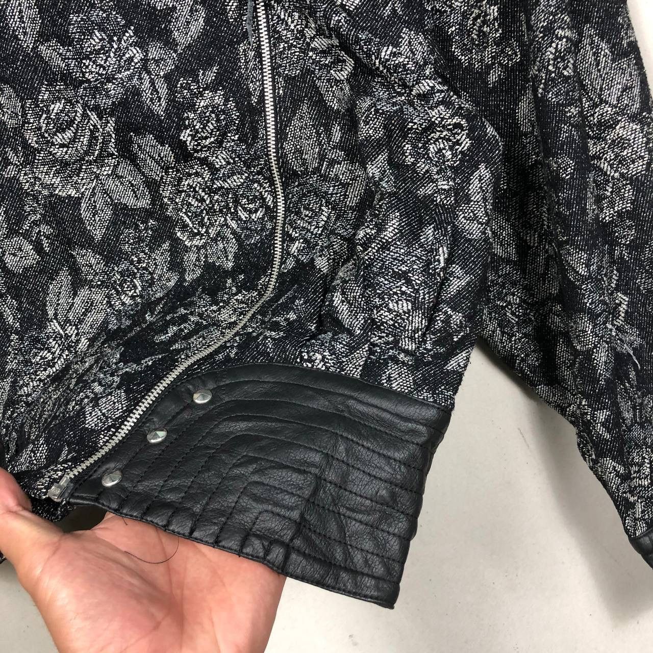 Beauty Beast × Japanese Brand × Le Grande Bleu (L.G.B.) Japanese Floral Punk Seditionaries Double Collar Jacket Size US M / EU 48-50 / 2 - 5 Thumbnail